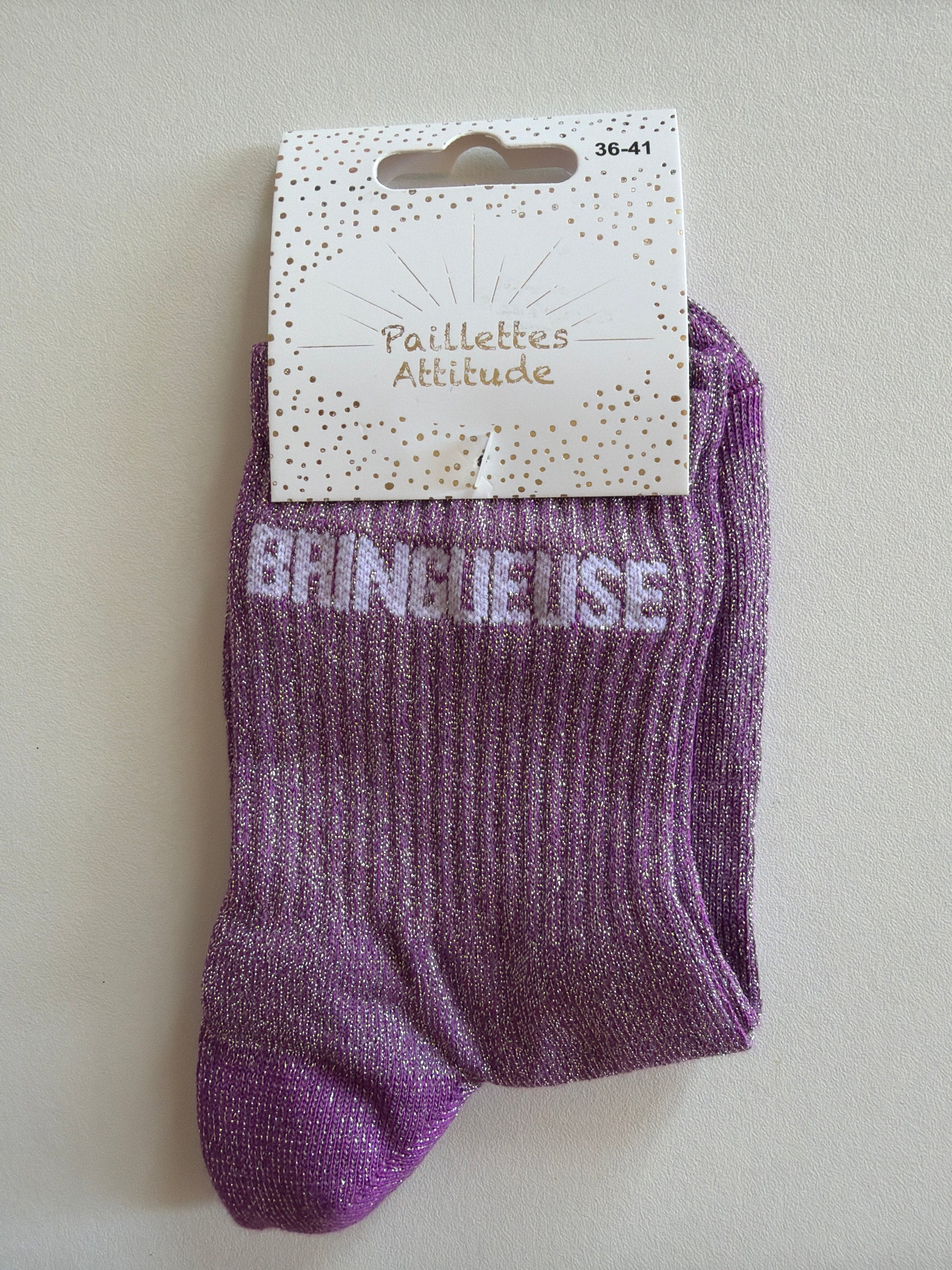 Chaussette de ville pailletée 36-41 BRINGUEUSE