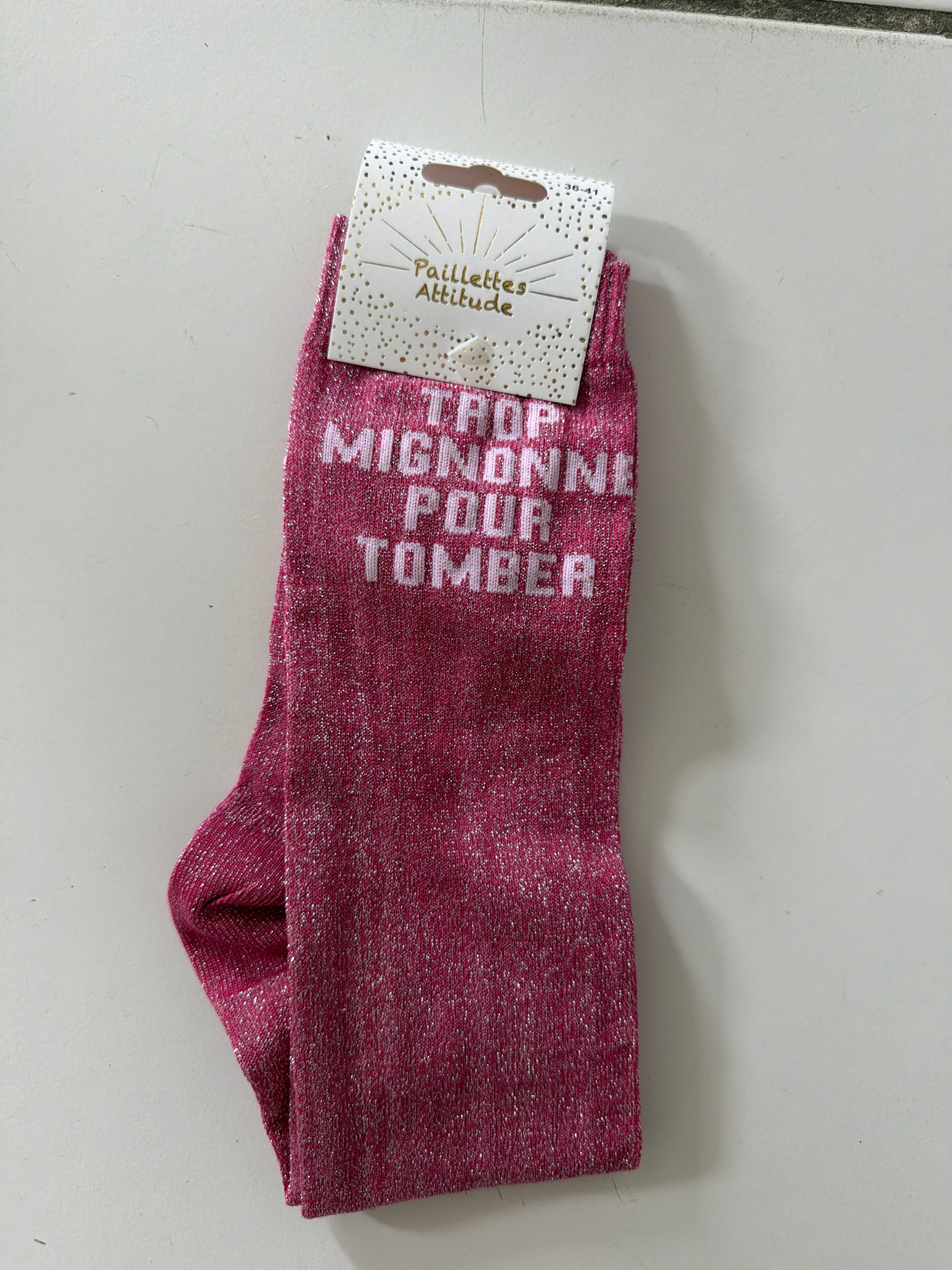 Chaussette équitation pailletée 36-41 TROP MIGNONNE POUR TOMBER