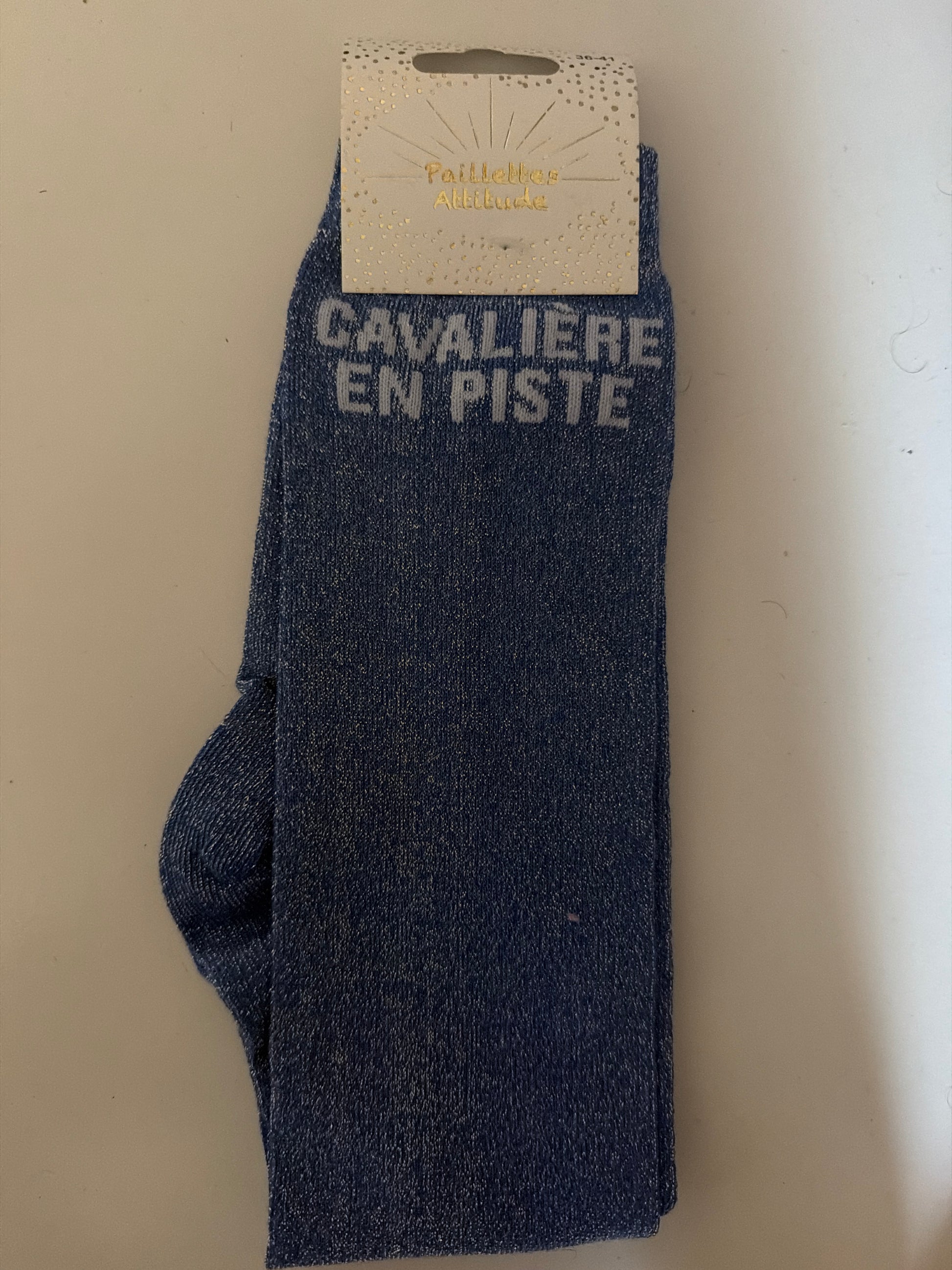 Chaussette pailletée équitation 36-41 CAVALIÈRE EN PISTE