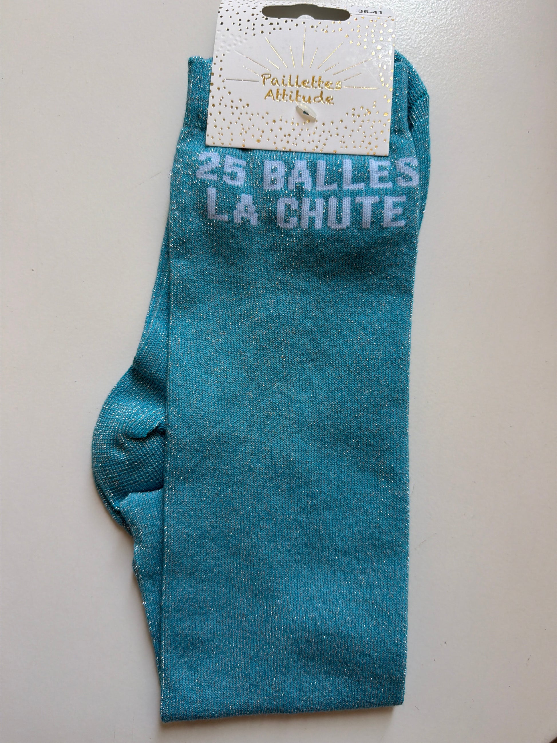chaussette pailletée équitation 36-41 - 25 BALLES LA CHUTE