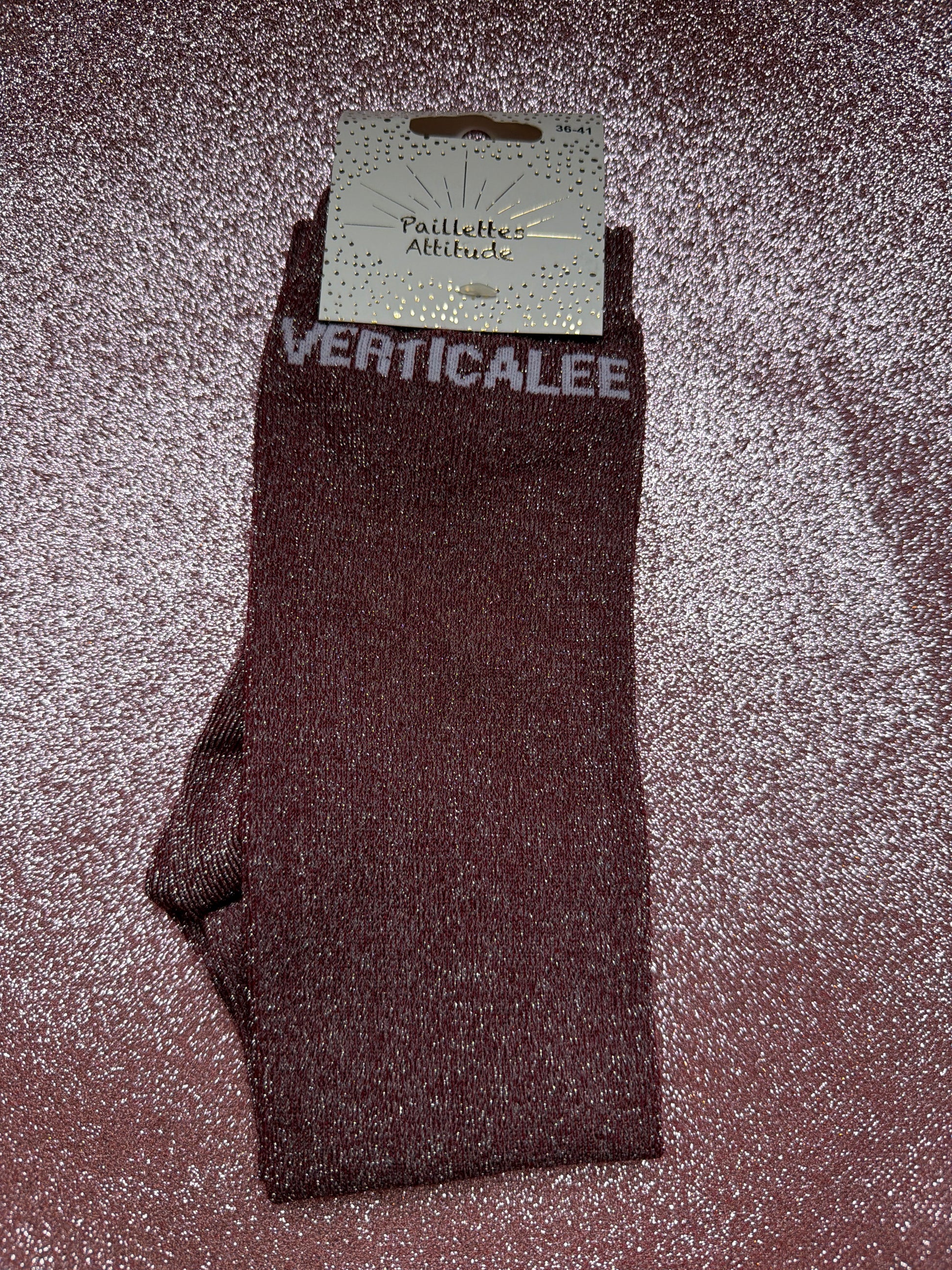 chaussette pailletée VERTICALEE 36/41