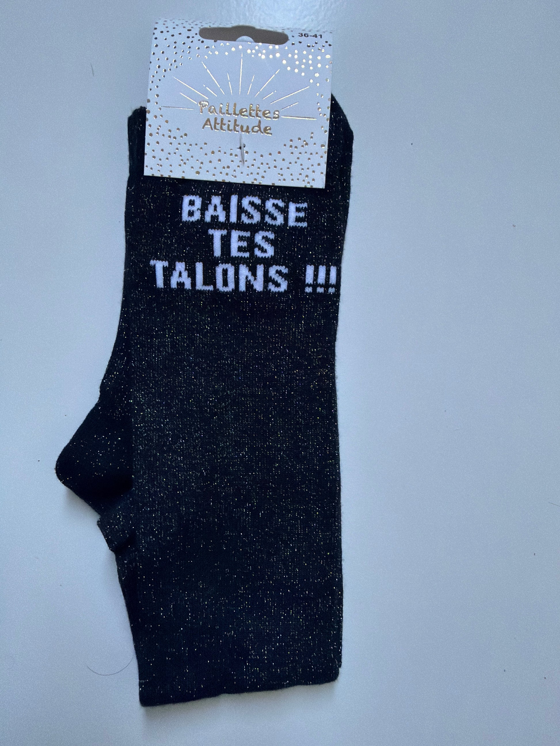 Chaussette pailletée équitation 36-41 BAISSE TES TALONS