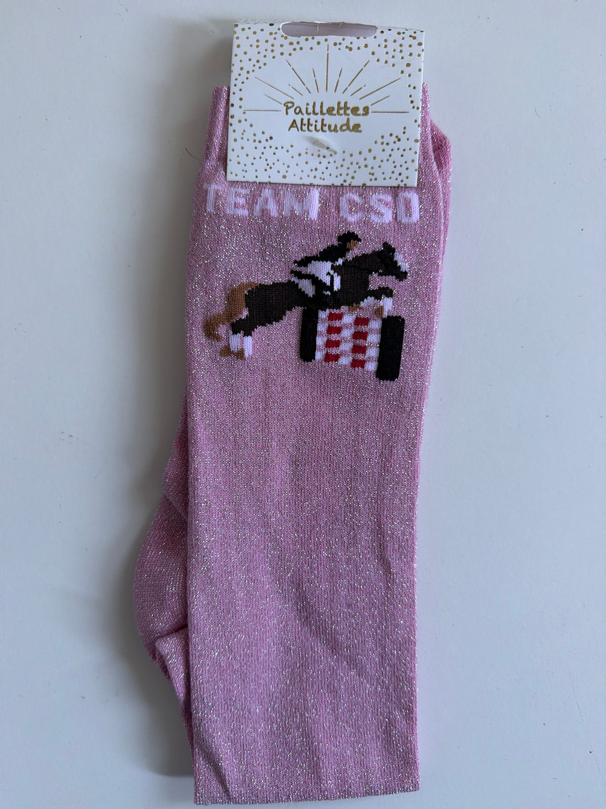 Chaussette équitation pailletée 40-45 TEAM CSO
