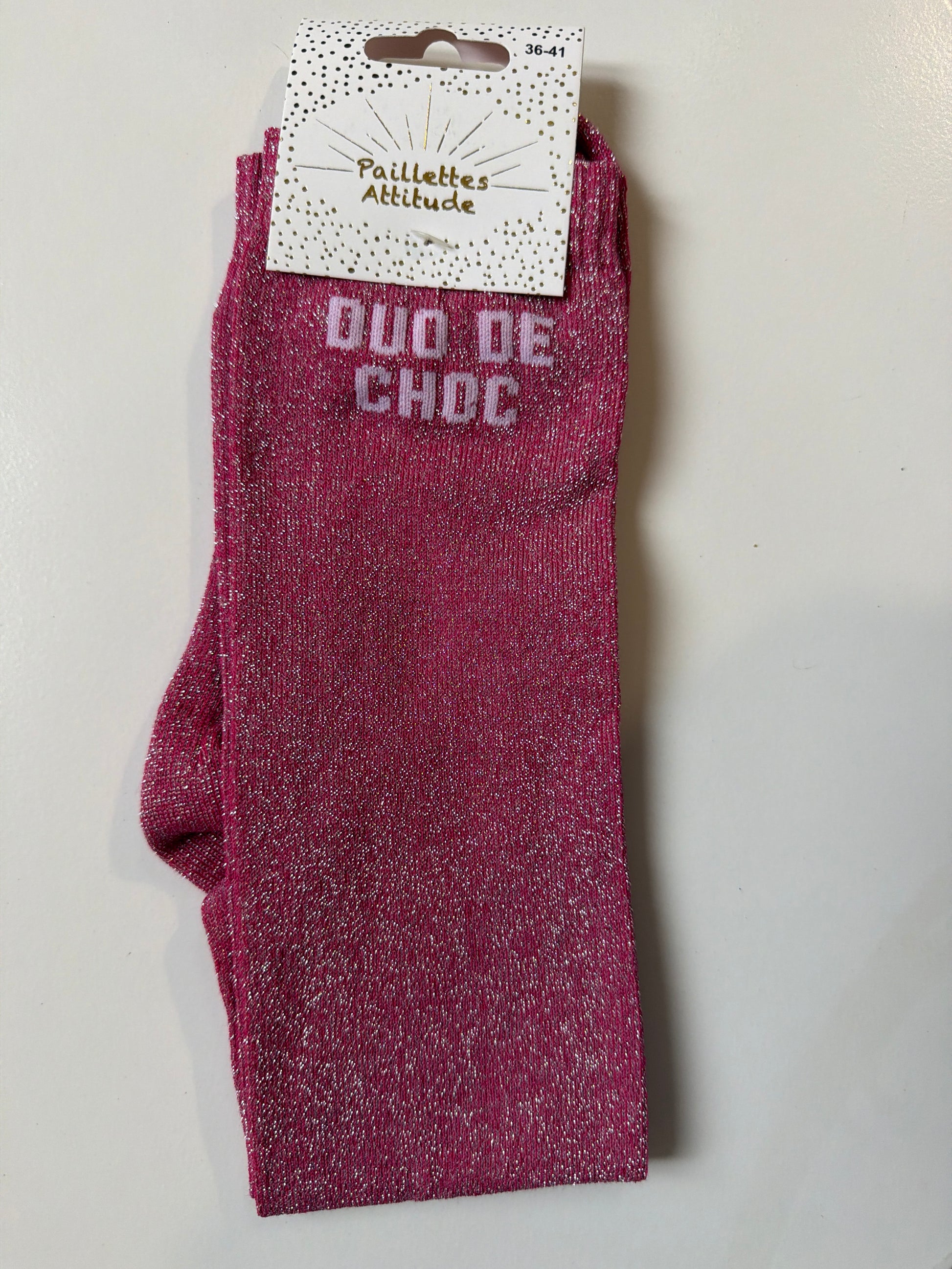 Chaussette pailletée équitation 36-41 DUO DE CHOC