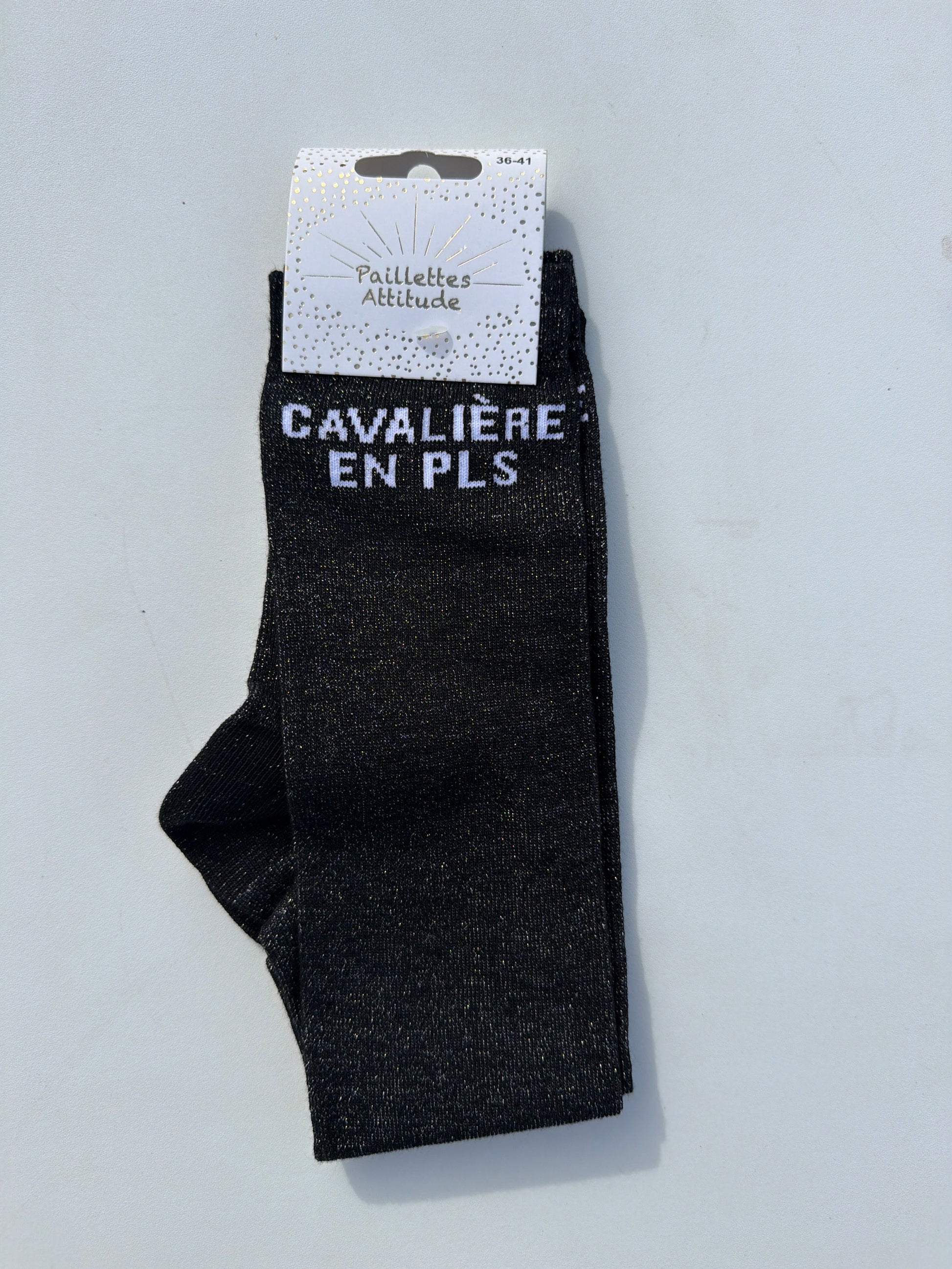 Chaussette pailletée équitation 36-41 CAVALIÈRE EN PLS