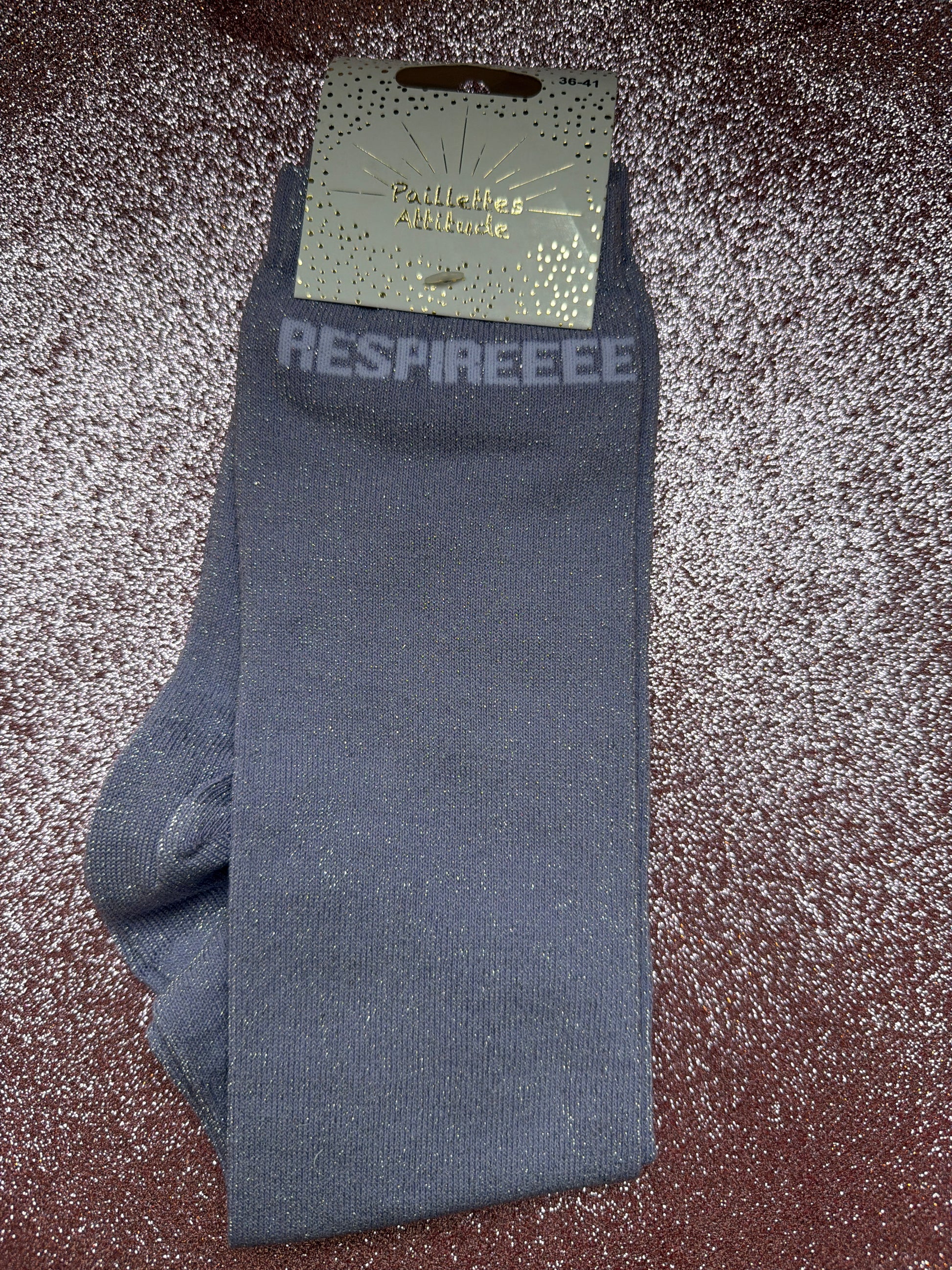 chaussette pailletée RESPIREEEE !  36/41