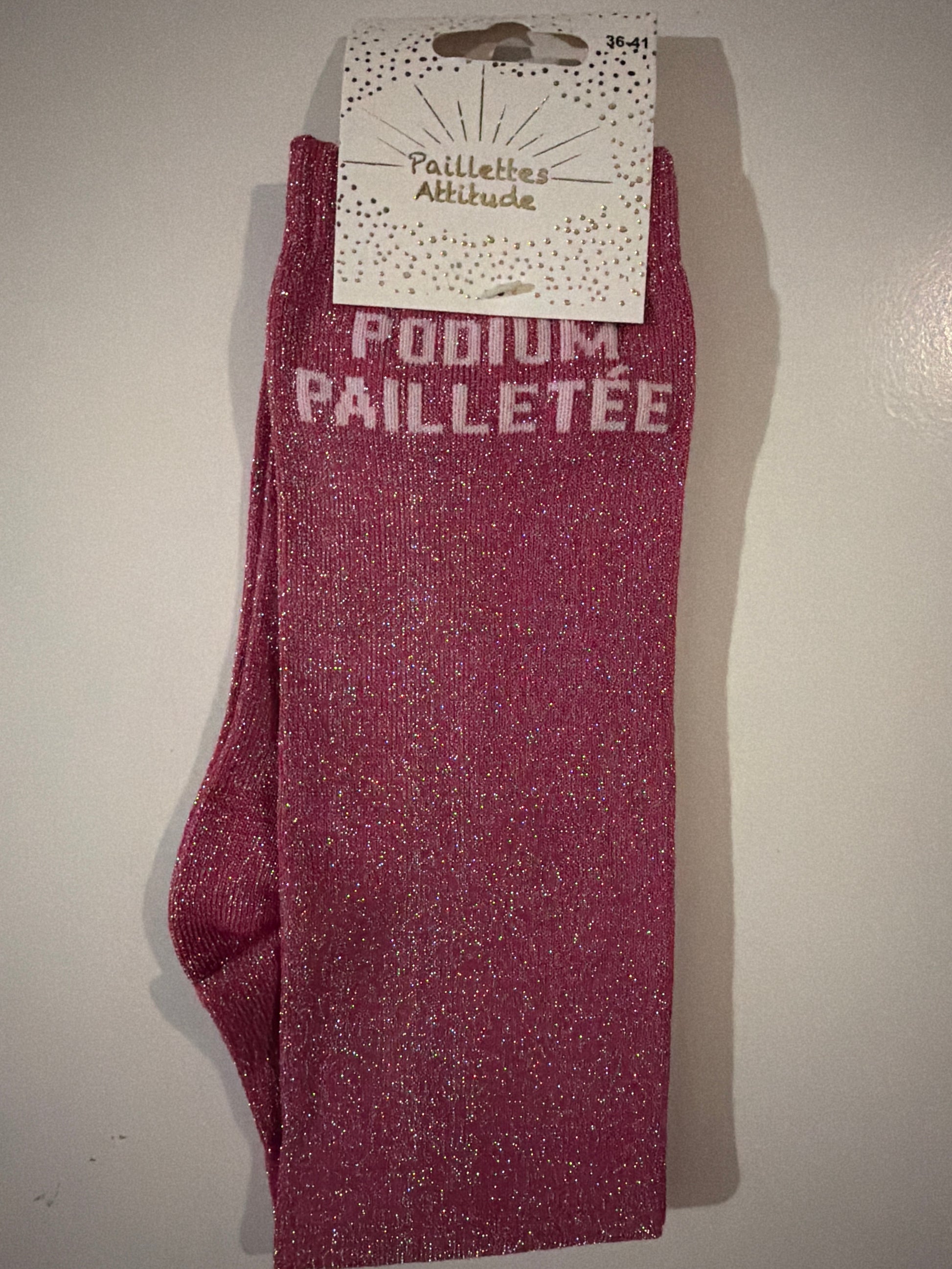 Chaussette pailletée équitation 36-41 PODIUM PAILLETÉE