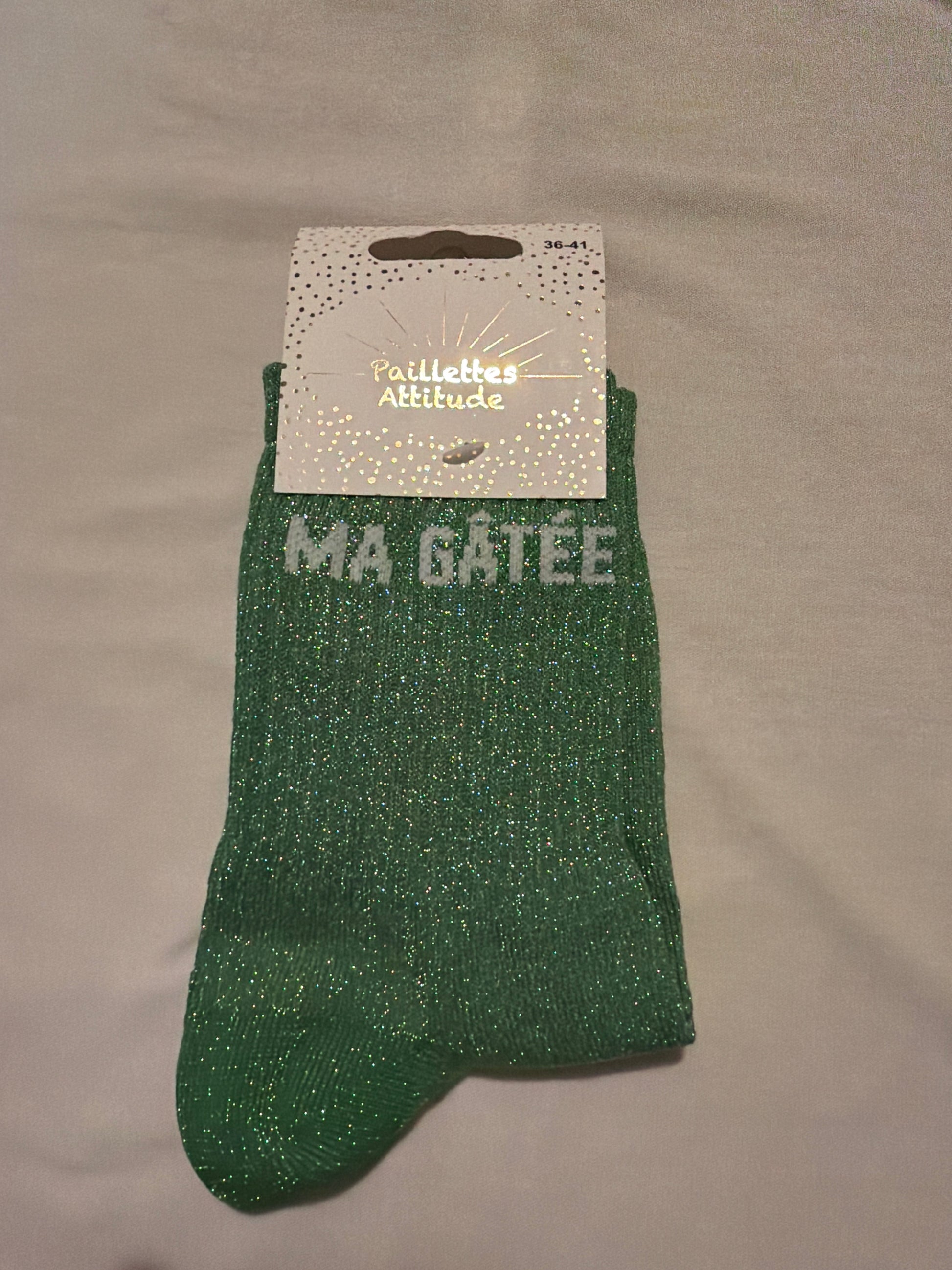 Chaussette de ville pailletée 36-41 MA GÂTÉE