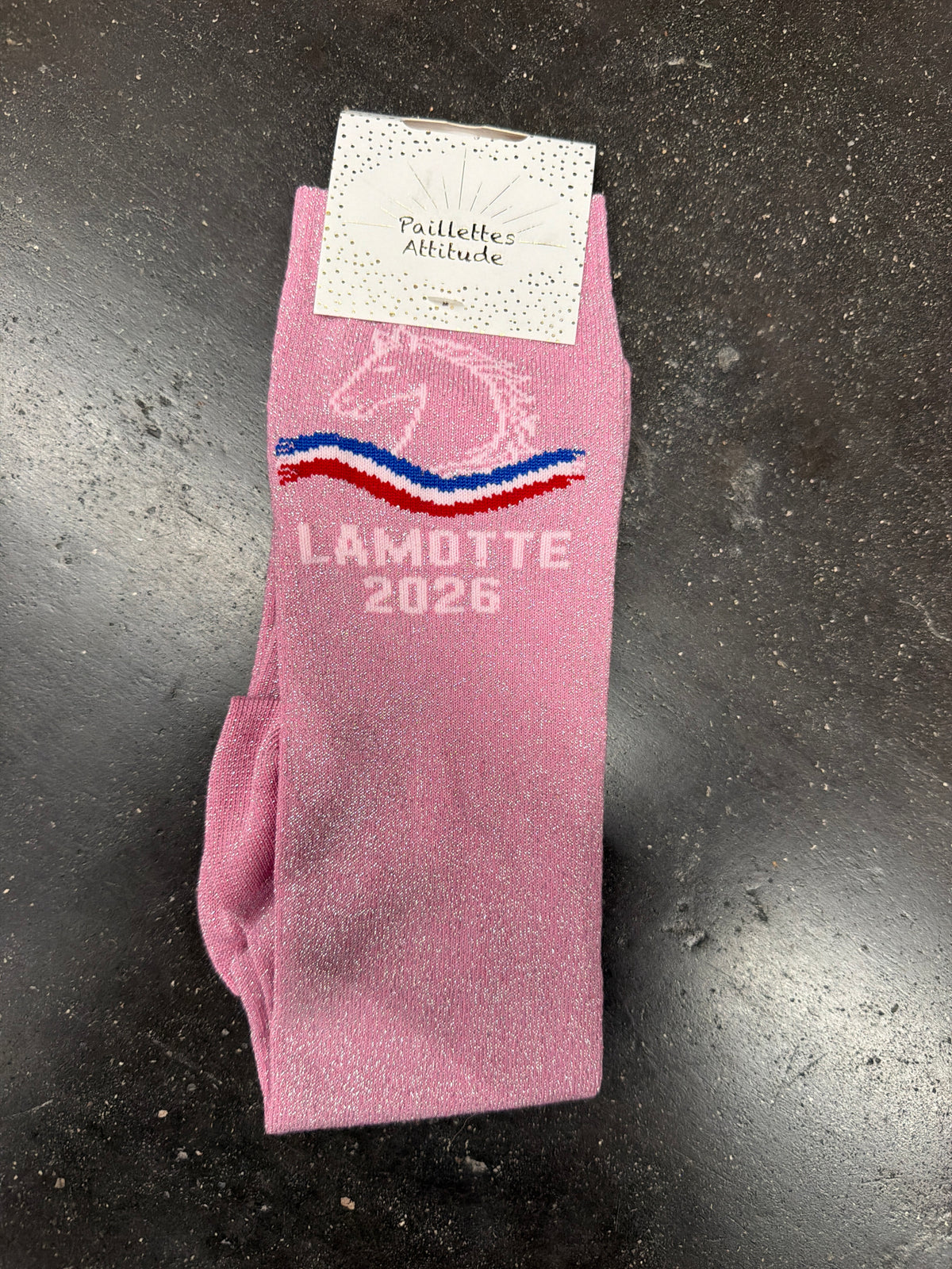 Chaussette pailletée équitation 36-41 LAMOTTE 2026 🇫🇷
