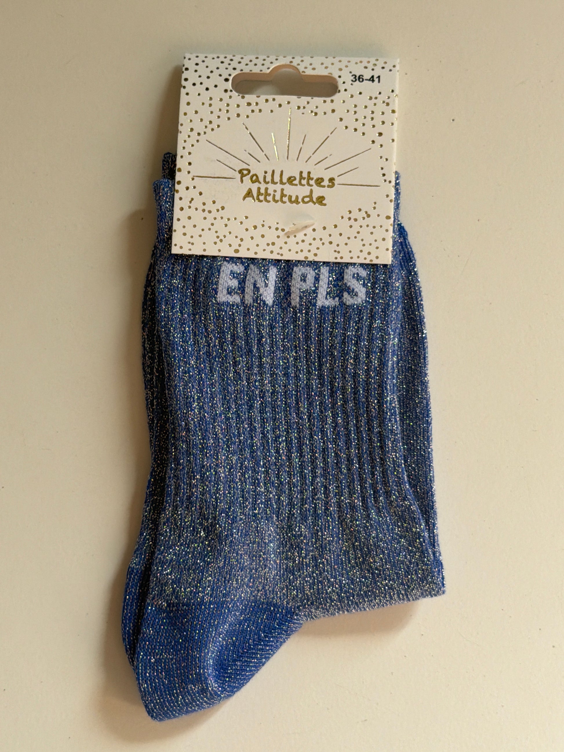 Chaussette de ville pailletée 36-41 EN PLS