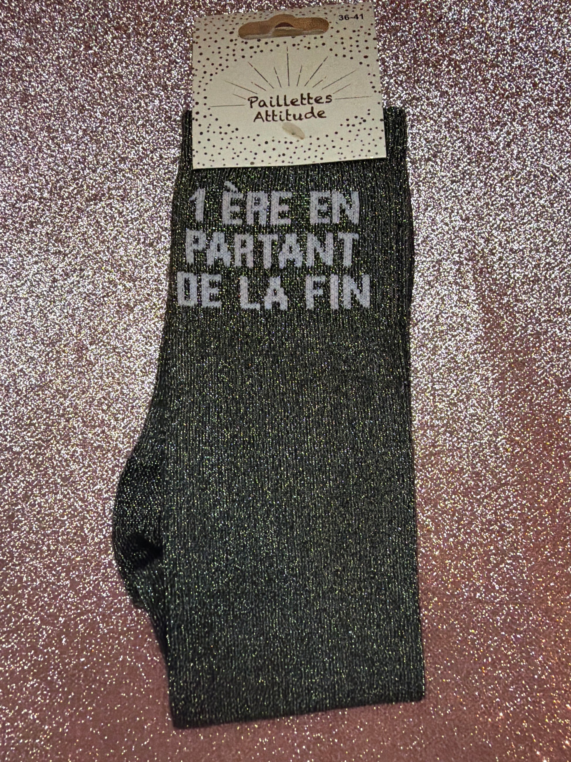 chaussette pailletée 1ÈRE EN PARTANT DE LA FIN 36/41