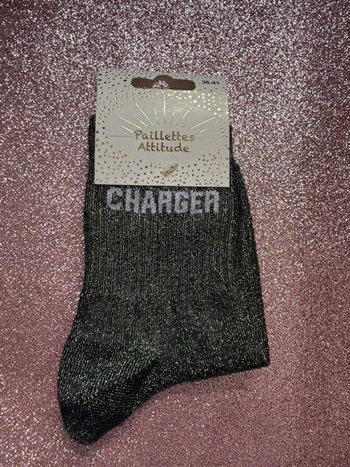 Chaussette de ville pailletée 36/41 - CHARGER
