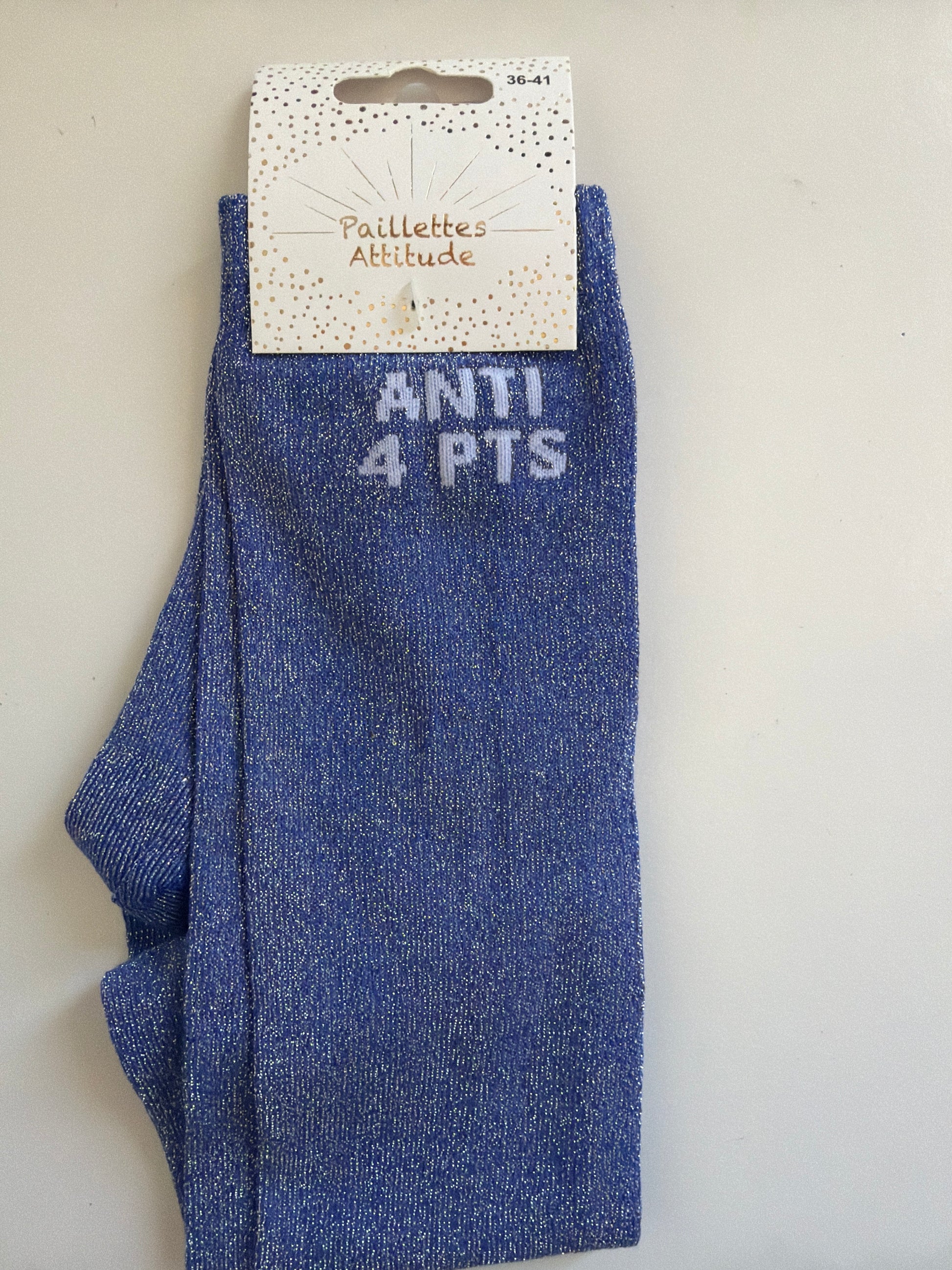 Chaussette pailletée équitation 36-41 ANTI 4 PTS