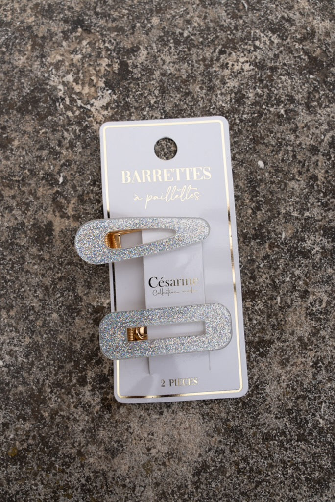 Barrette pailletée
