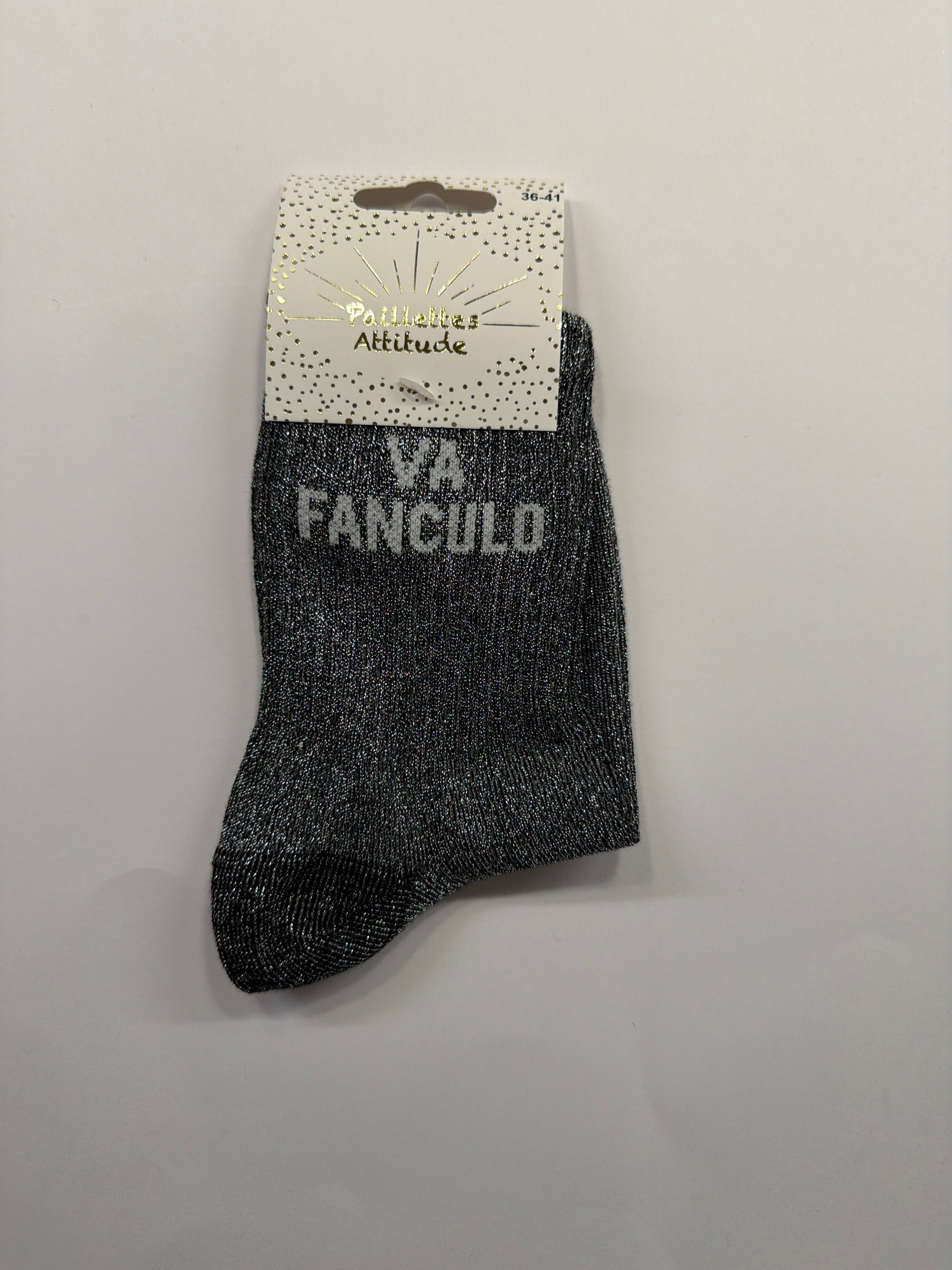 Chaussette de ville pailletée 36-41 VA FANCULO