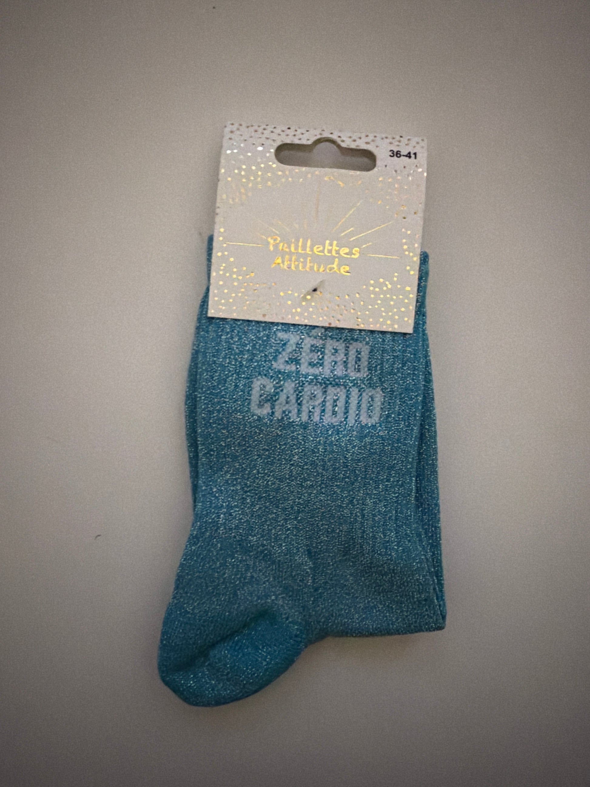 chaussette de ville pailletée 36-41 ZÉRO CARDIO