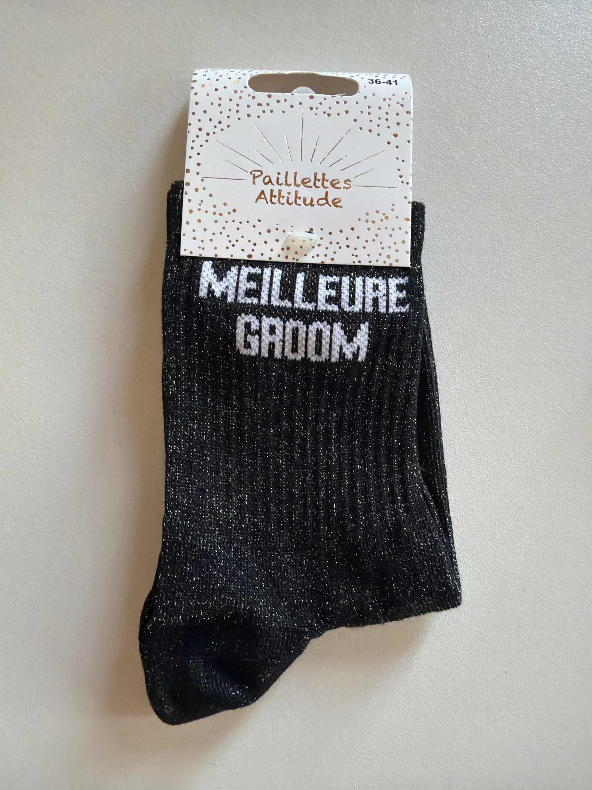 Chaussette de ville pailletée 36-41 MEILLEURE GROOM