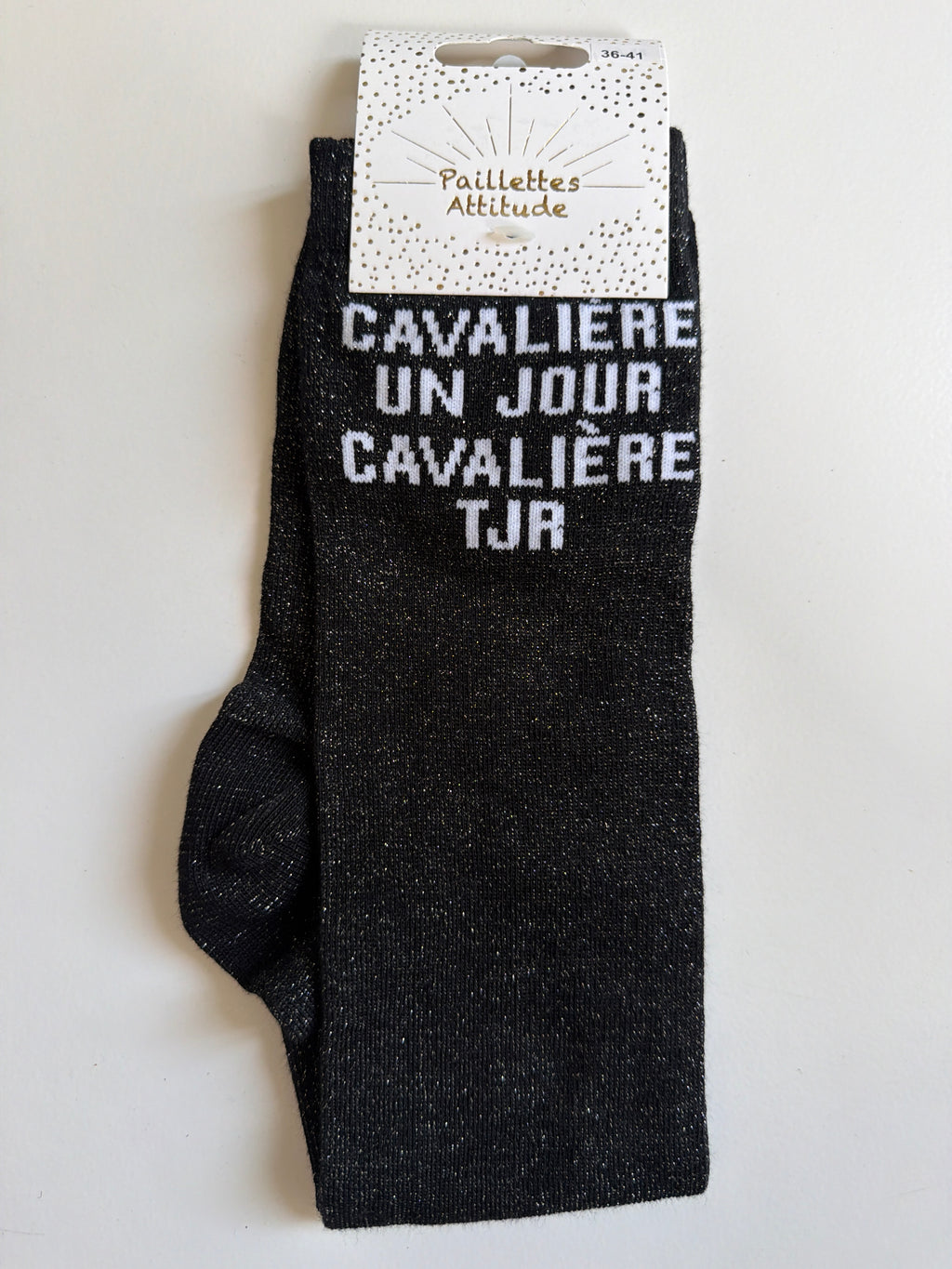 Chaussette pailletée équitation 36-41 CAVALIÈRE UN JOUR CAVALIÈRE TJR