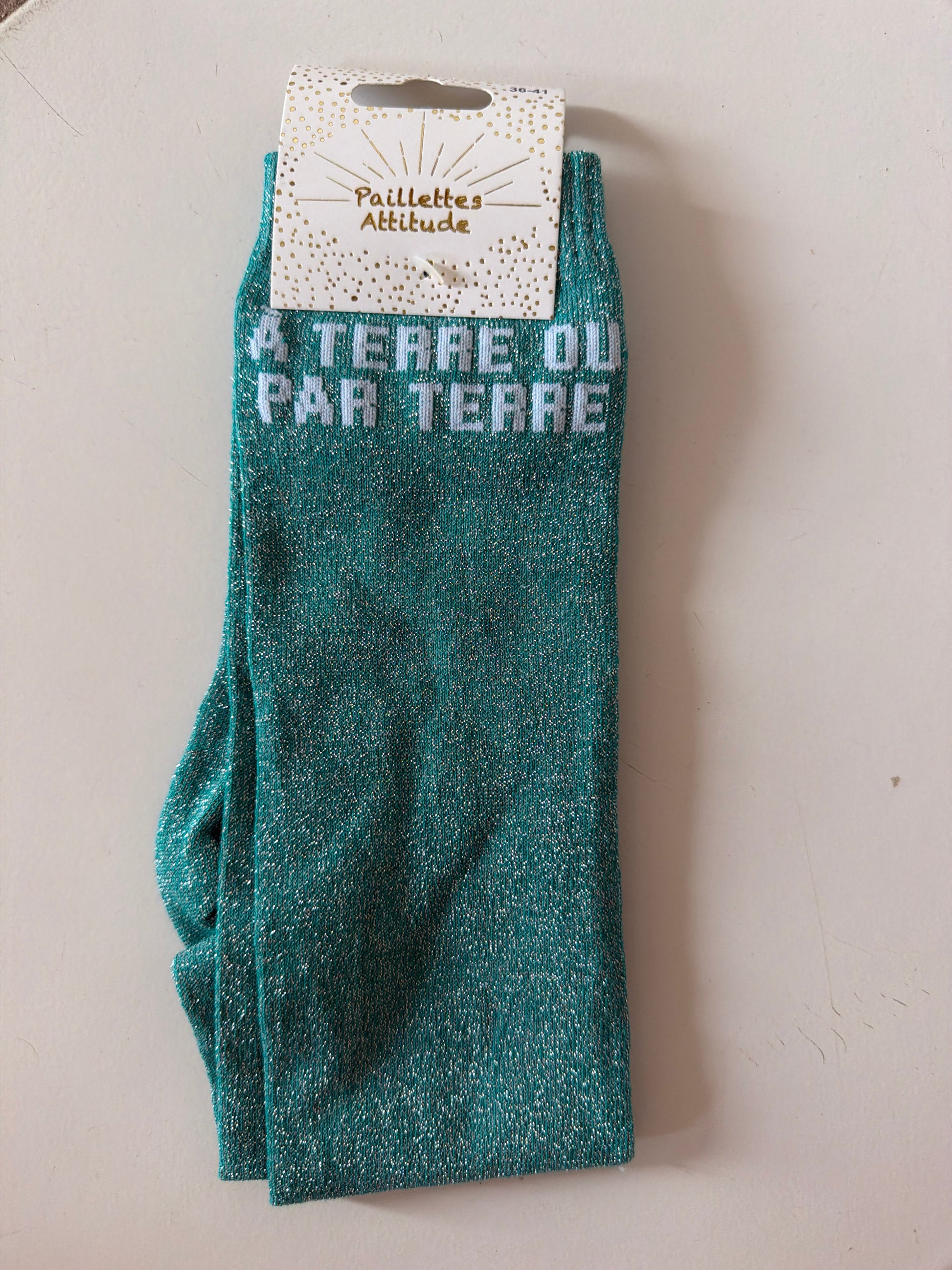 Chaussette équitation pailletée 36-41 À TERRE OU PAR TERRE