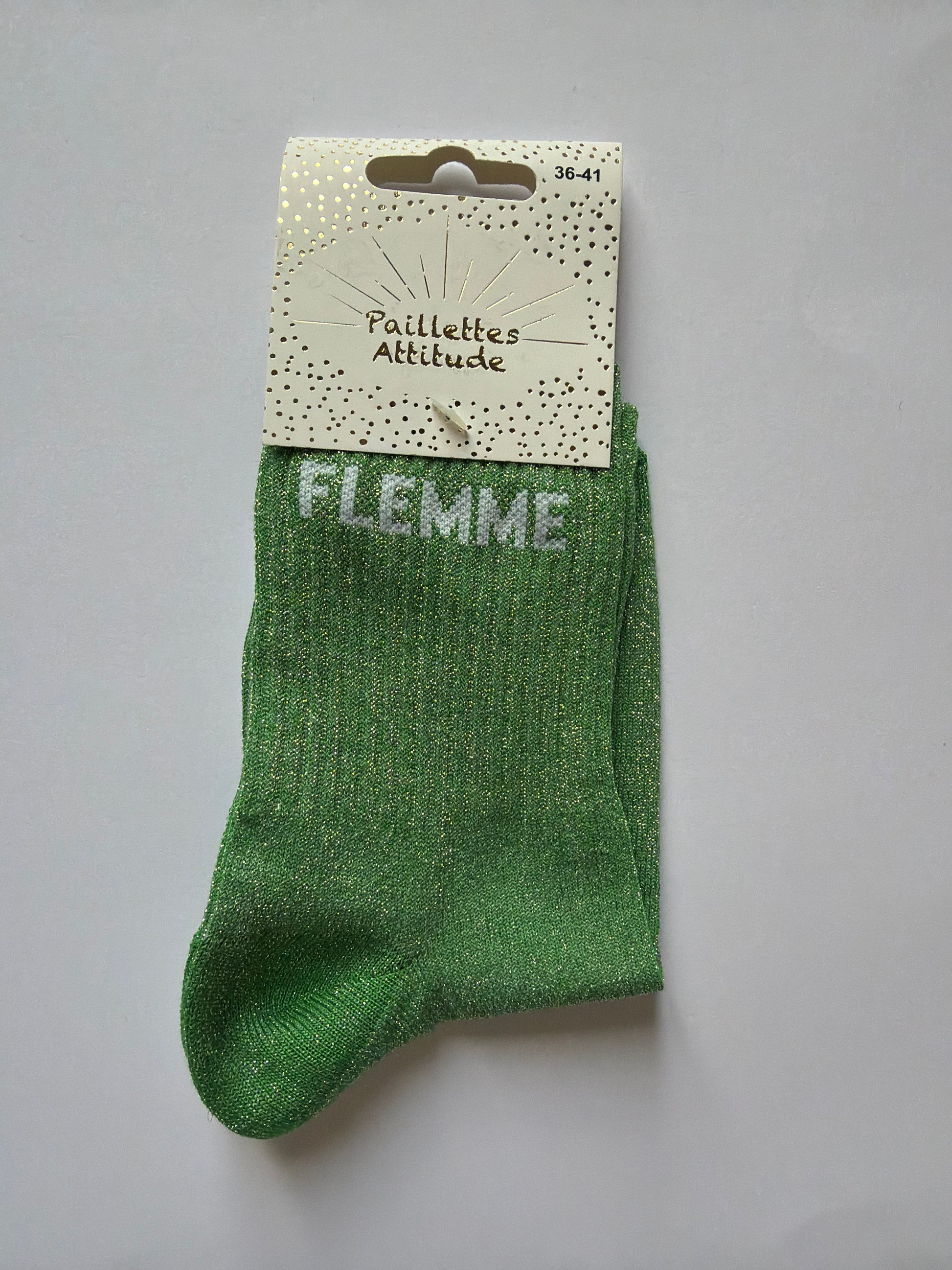 Chaussette de ville pailletée 36/41 FLEMME