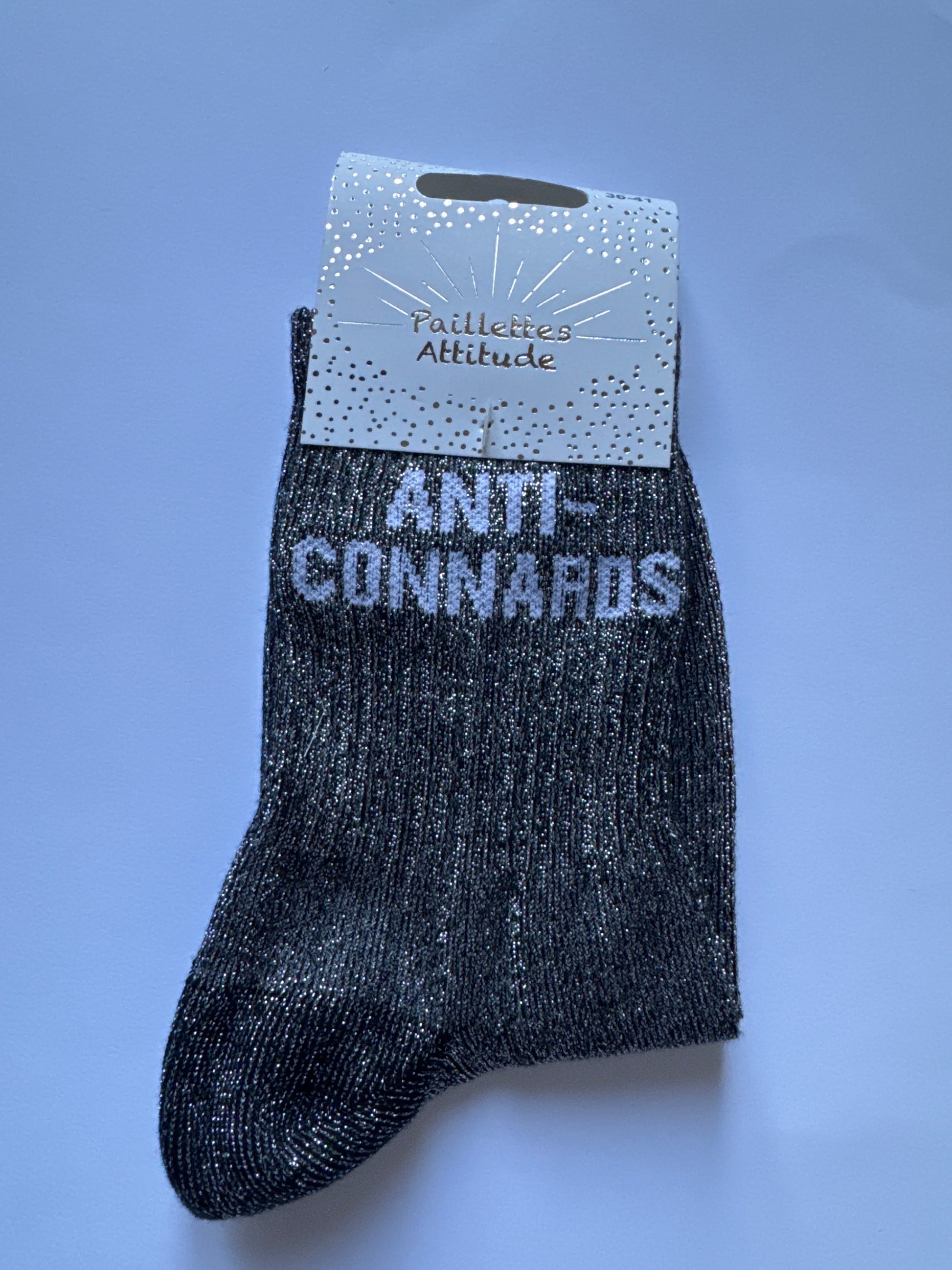 Chaussette de ville pailletée 36-41 ANTI CONNARDS