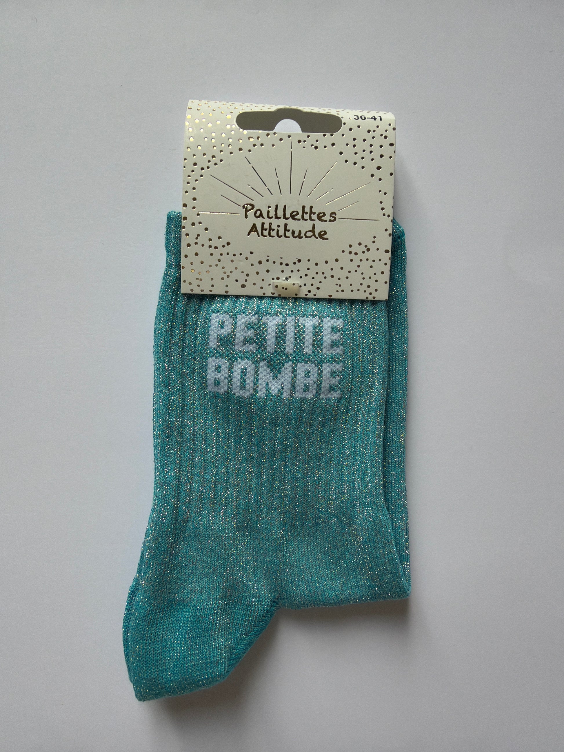 Chaussette de ville pailletée 36-41 PETITE BOMBE