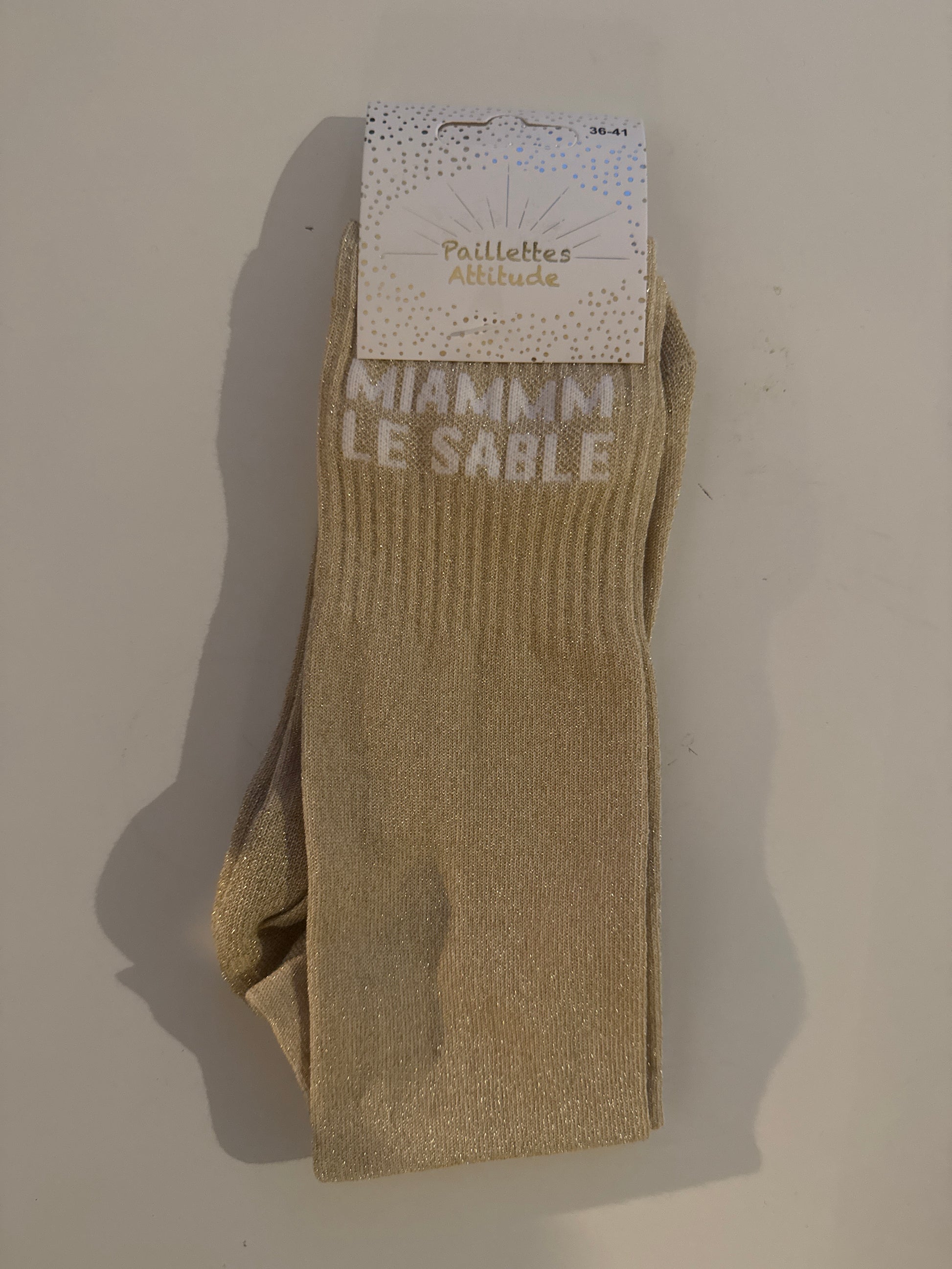chaussette pailletée MIAMMM
LE SABLE 36/41