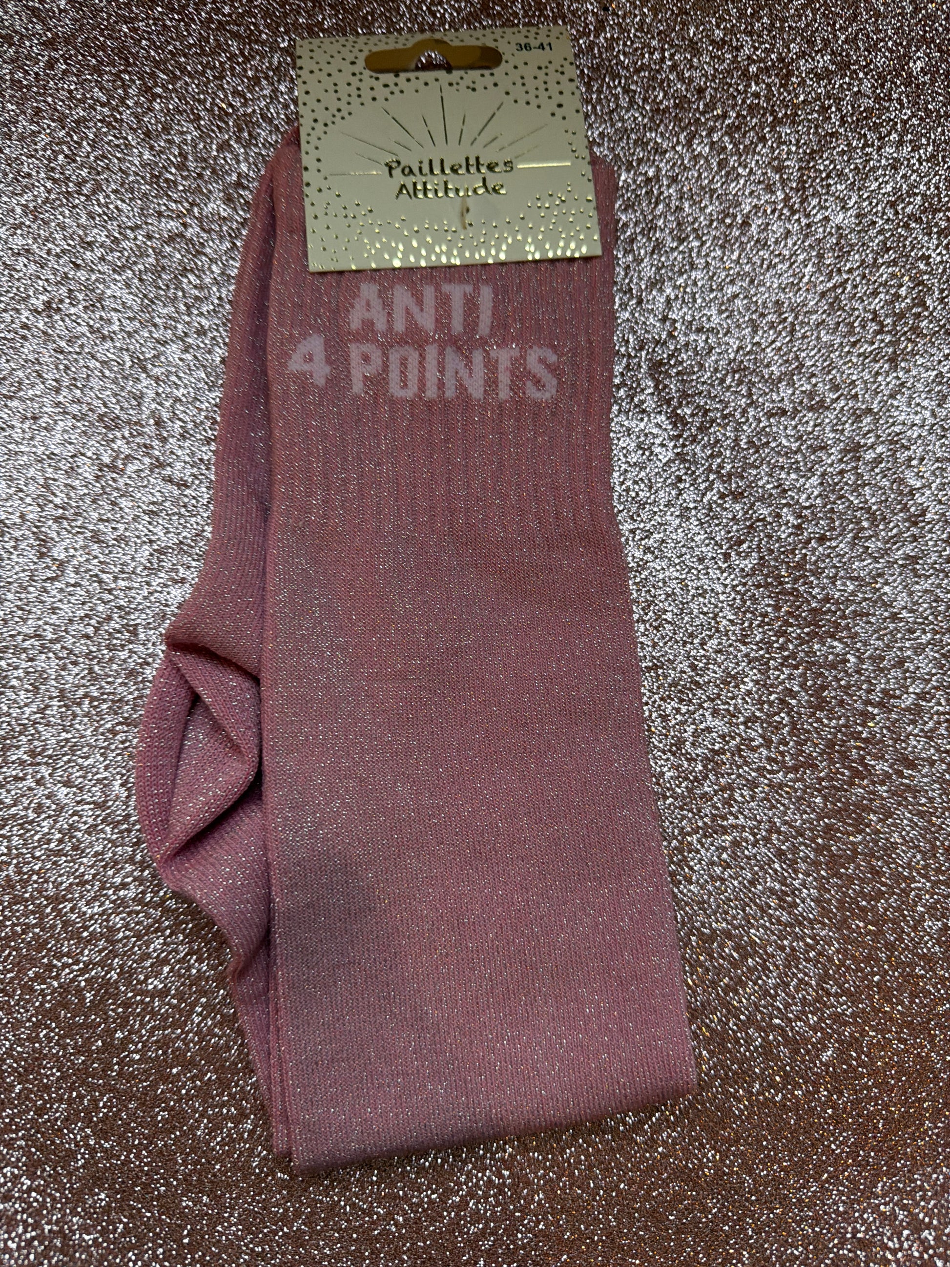 chaussette pailletée ANTI 4 POINTS 36/41