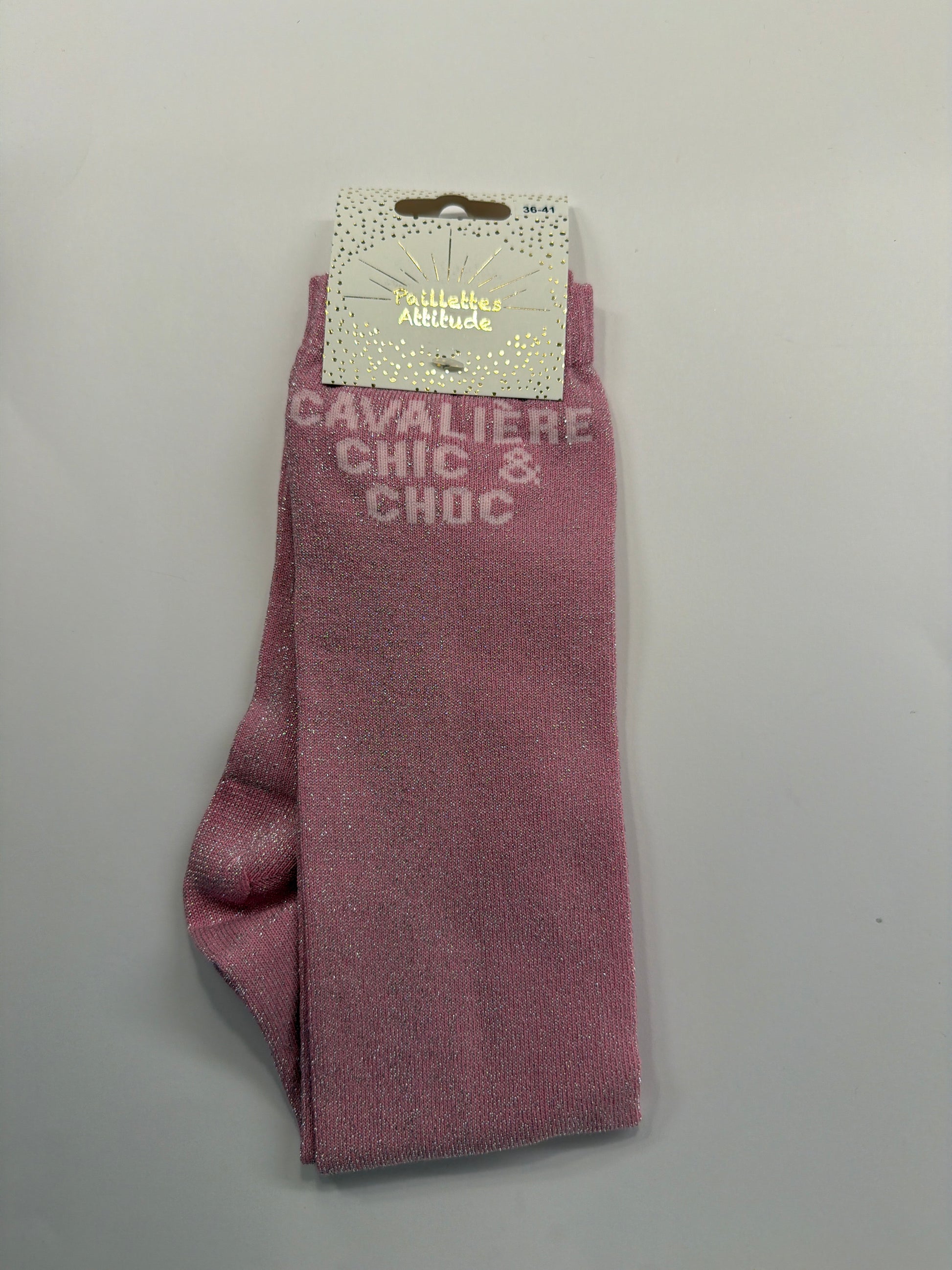 Chaussette équitation pailletée 36-41 CAVALIÈRE CHIC & CHOC