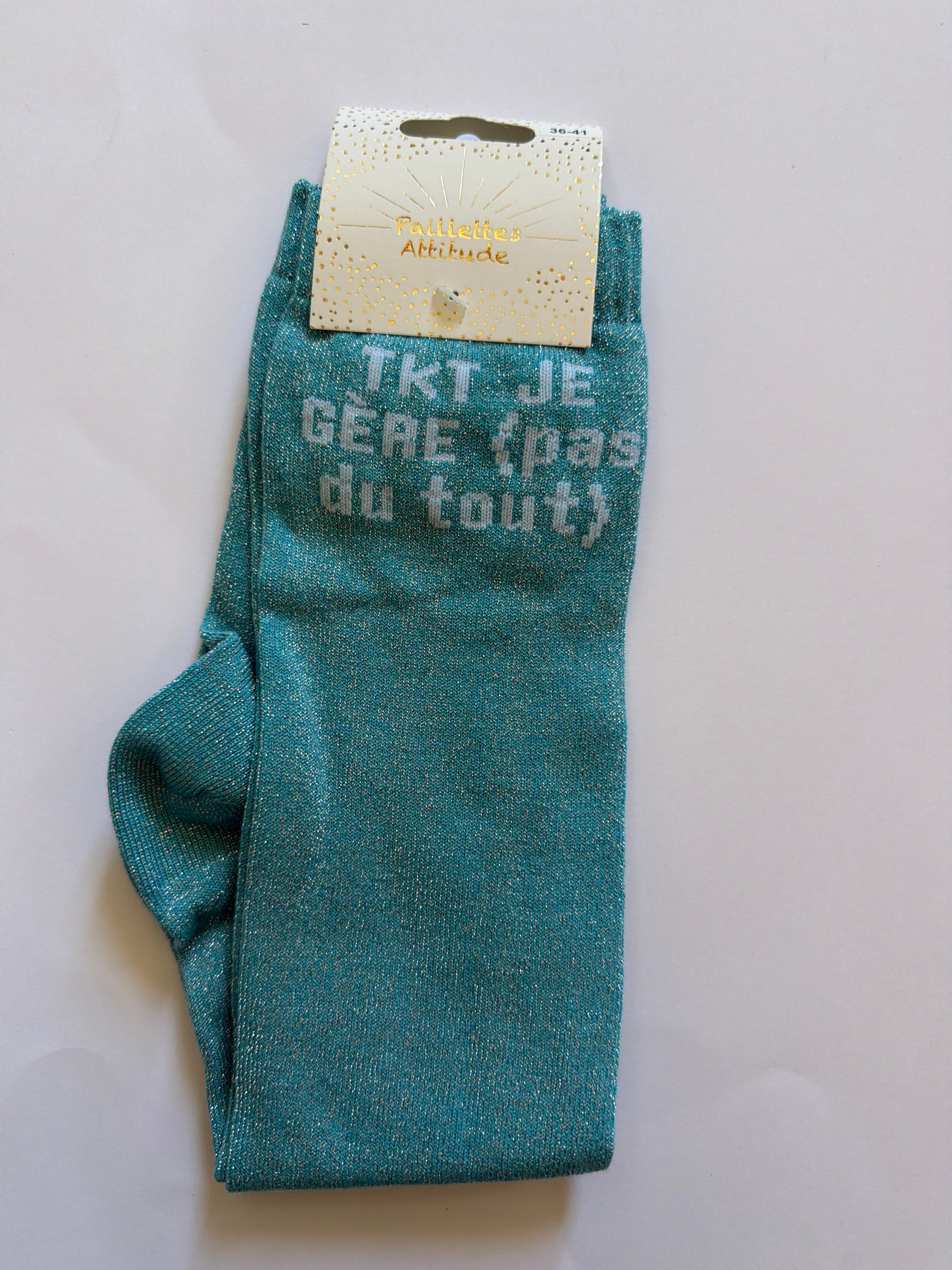Chaussette pailletée équitation 36-41 TKT je gère (pas du tout)