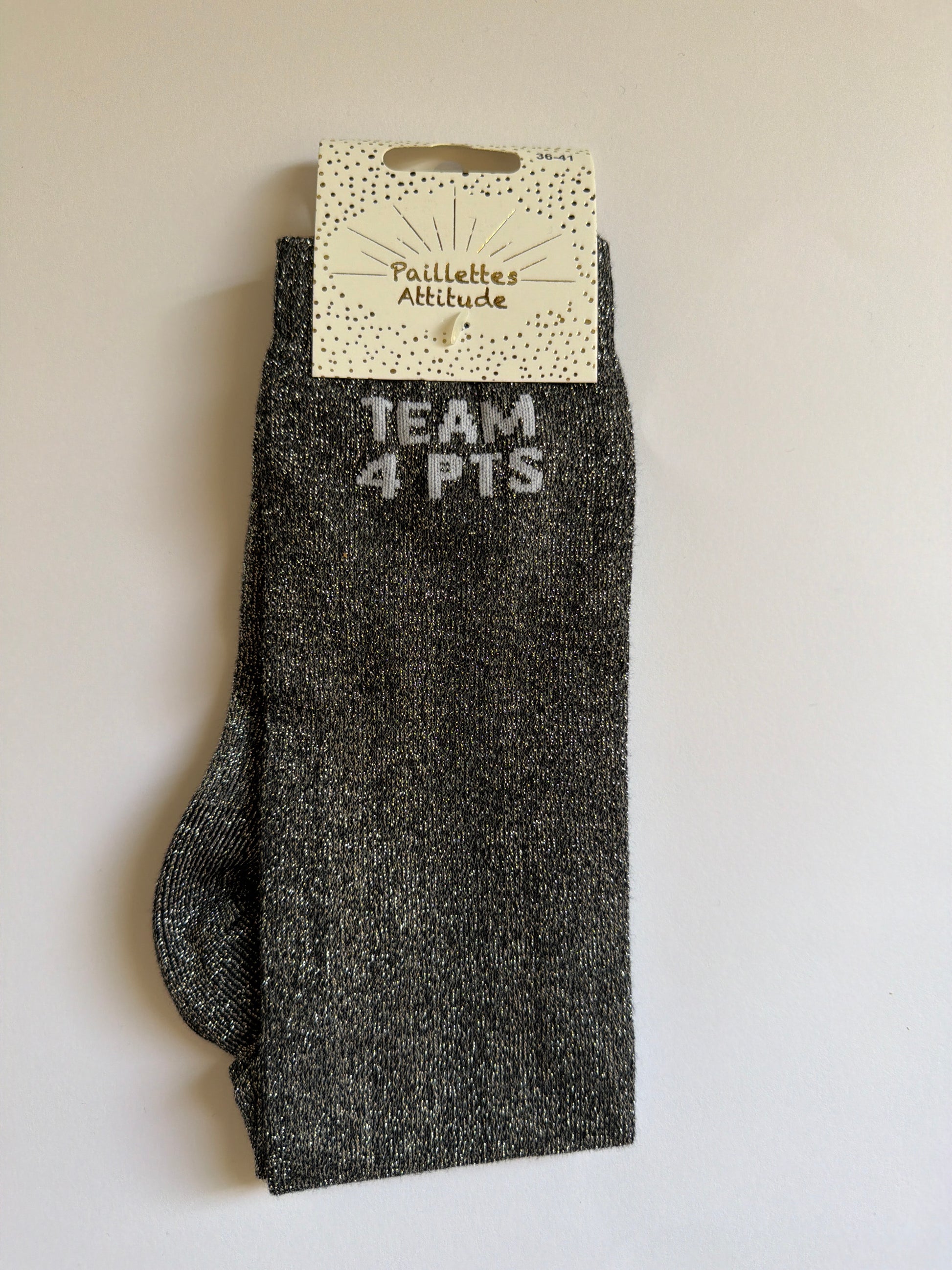 Chaussette pailletée équitation 36-41 TEAM 4 PTS