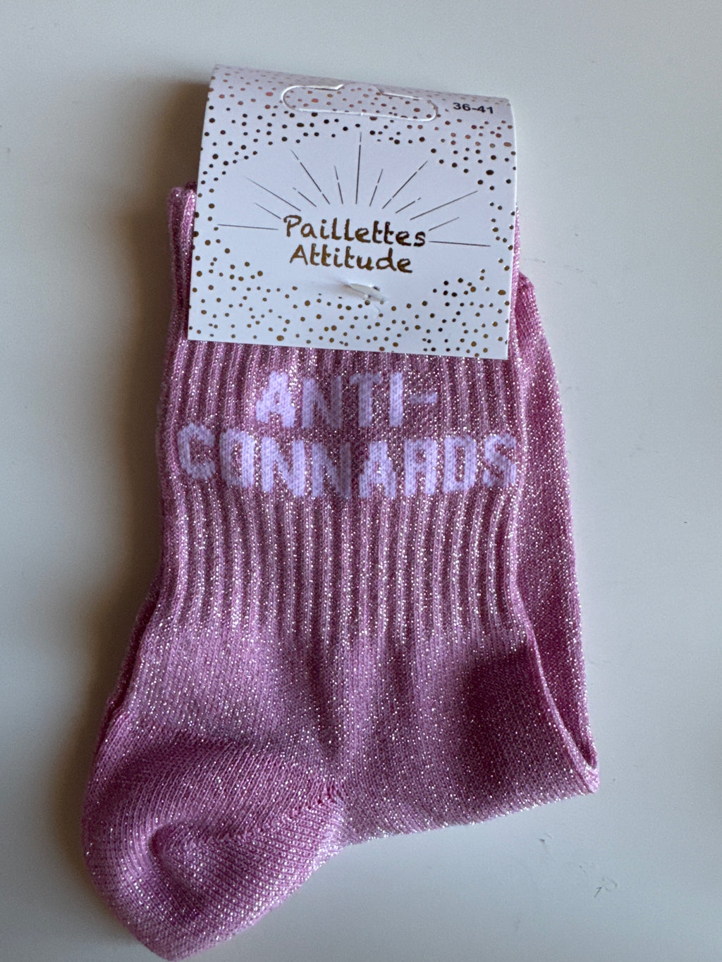 Chaussettes “Anti Connards” – Taille 36/41 ✨