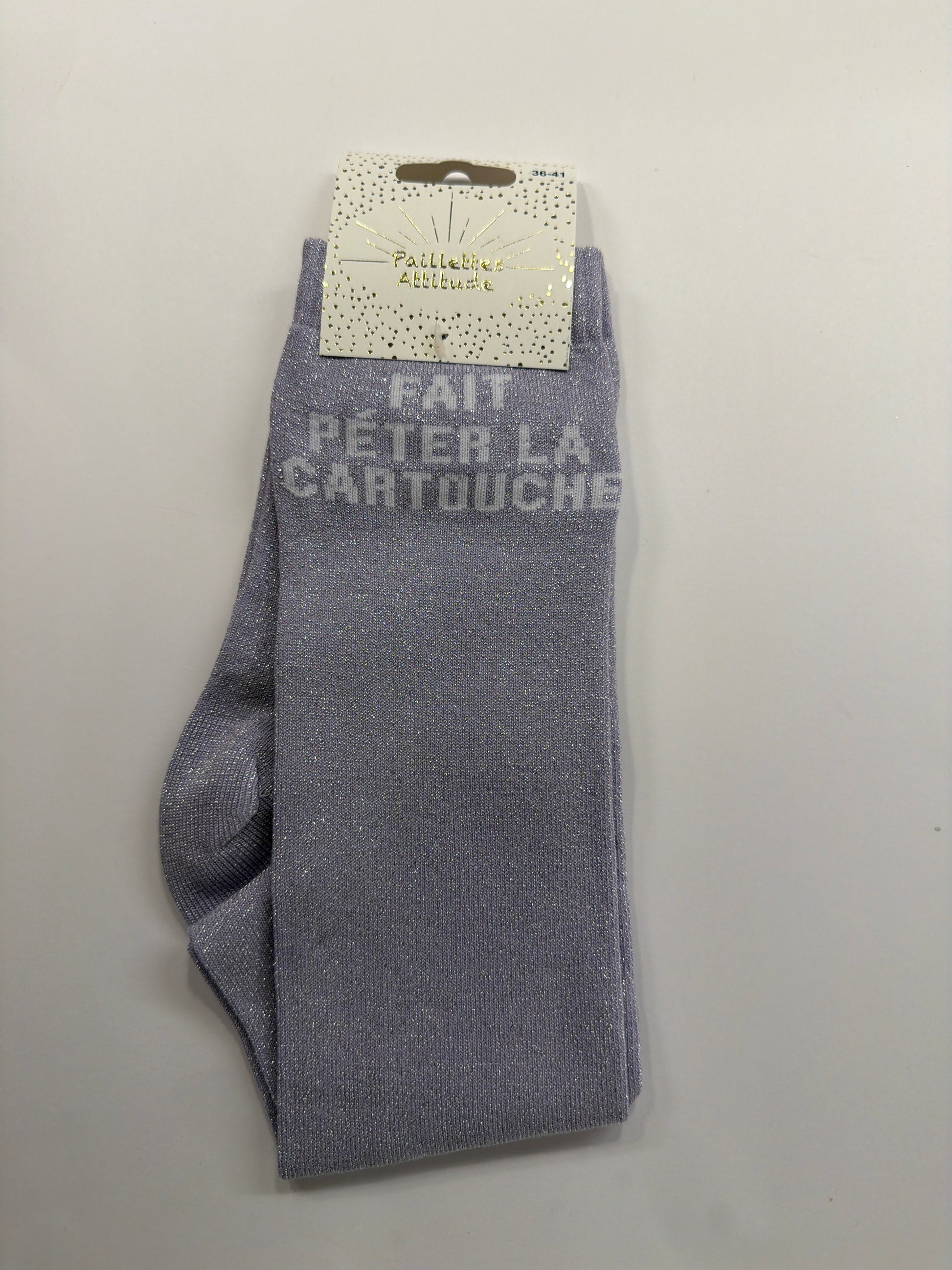 Chaussette équitation pailletée 36-41 FAIT PÉTER LA CARTOUCHE
