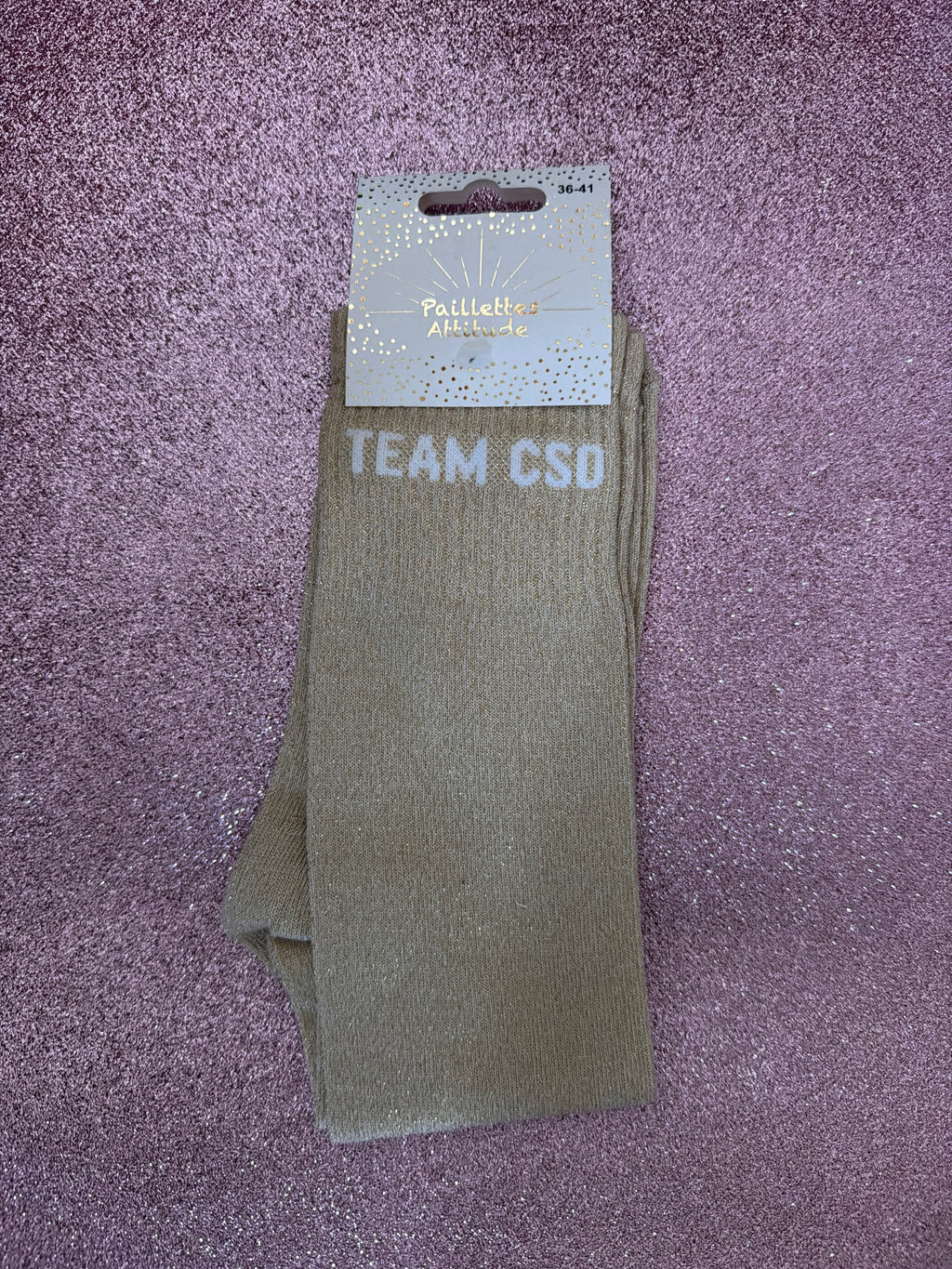 chaussette pailletée 36/41 TEAM CSO