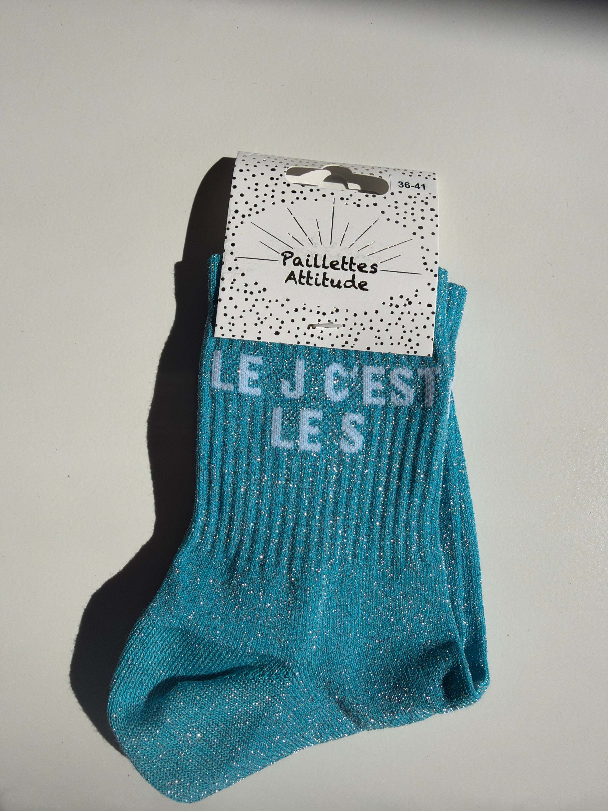 Chaussette de ville pailletée 36-41 LE J C’EST LE S