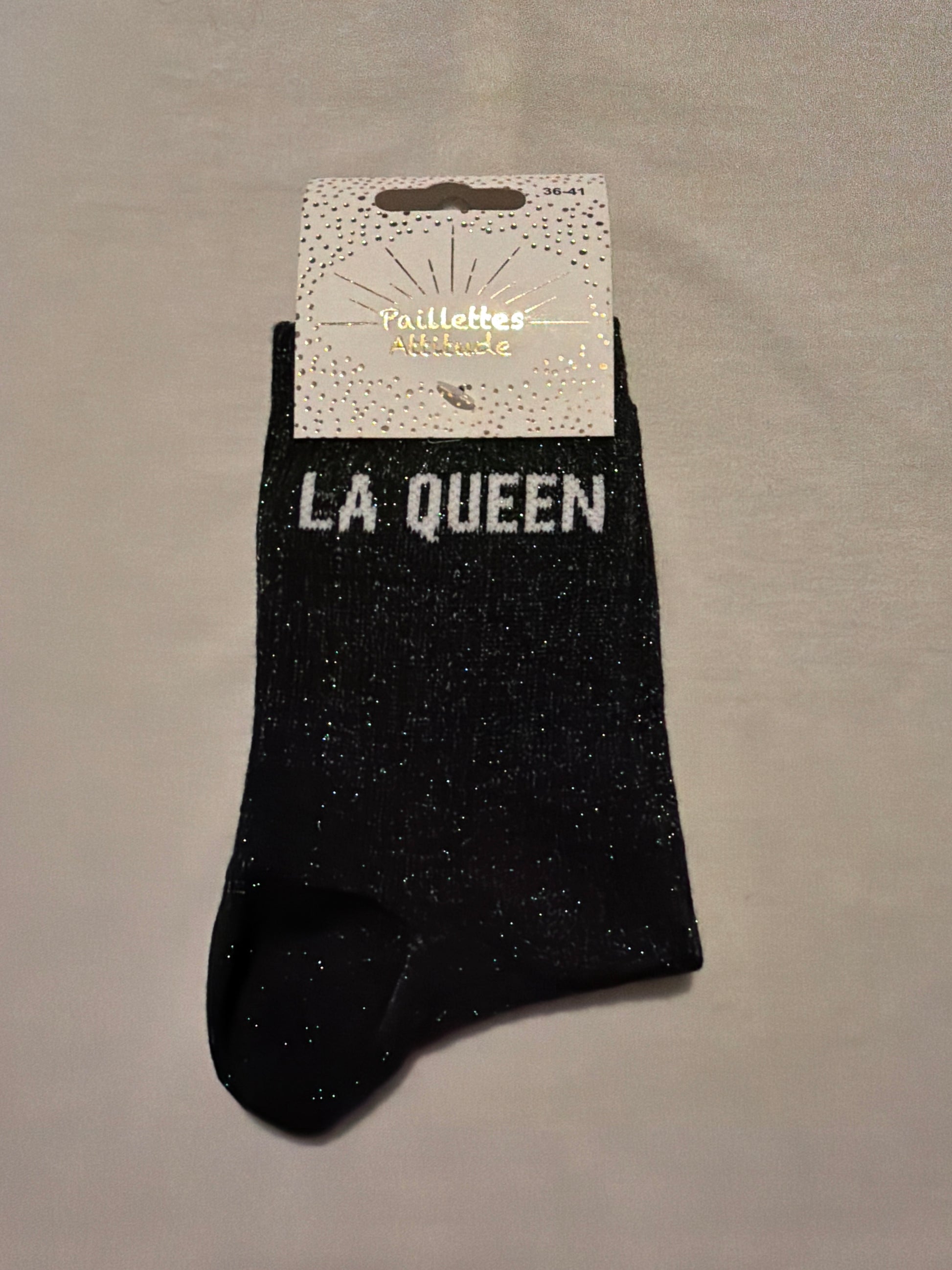 Chaussette de ville pailletée 36-41 LA QUEEN