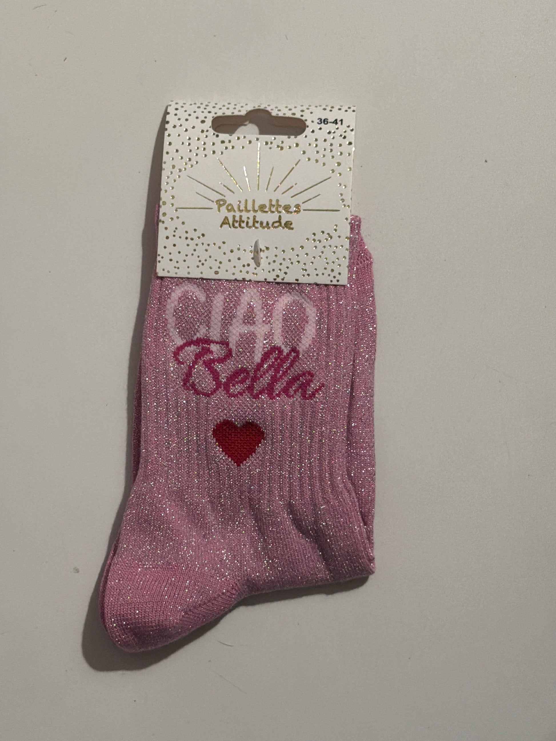 Chaussette de ville pailletée 36-41 CIAO BELLA ❤️