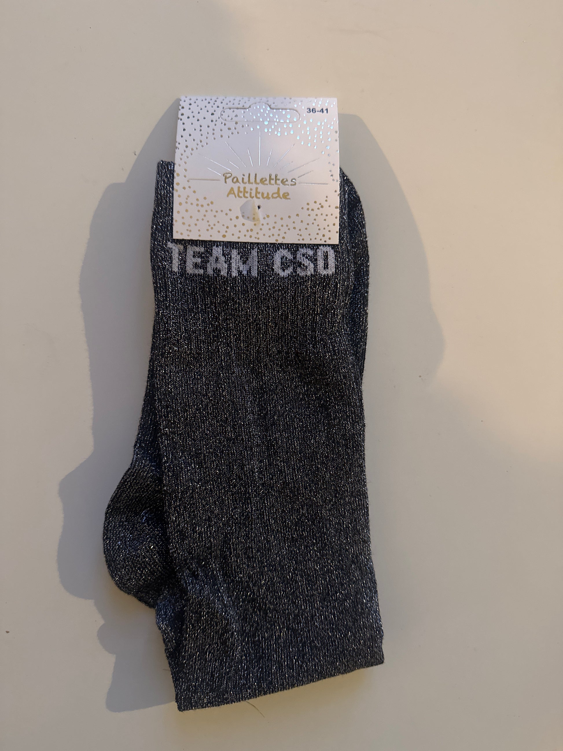 chaussette pailletée TEAM CSO 36/41