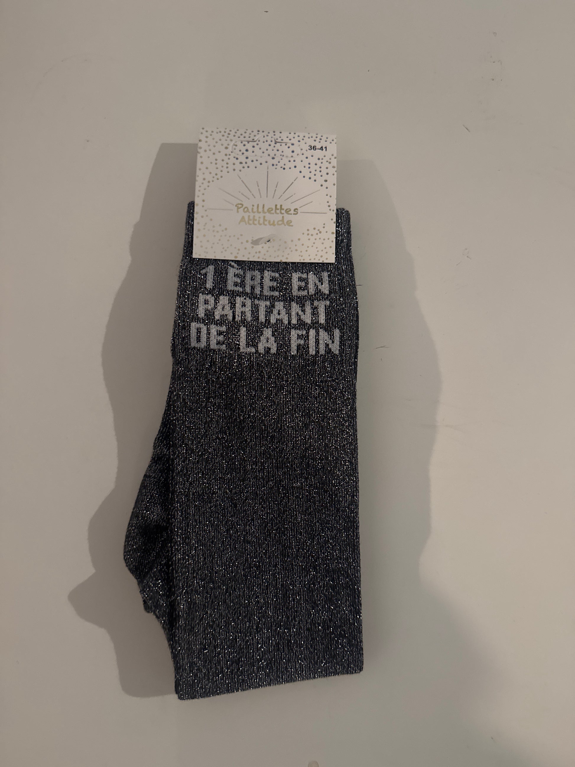 chaussette pailletée 1ÈRE EN PARTANT DE LA FIN 36/41