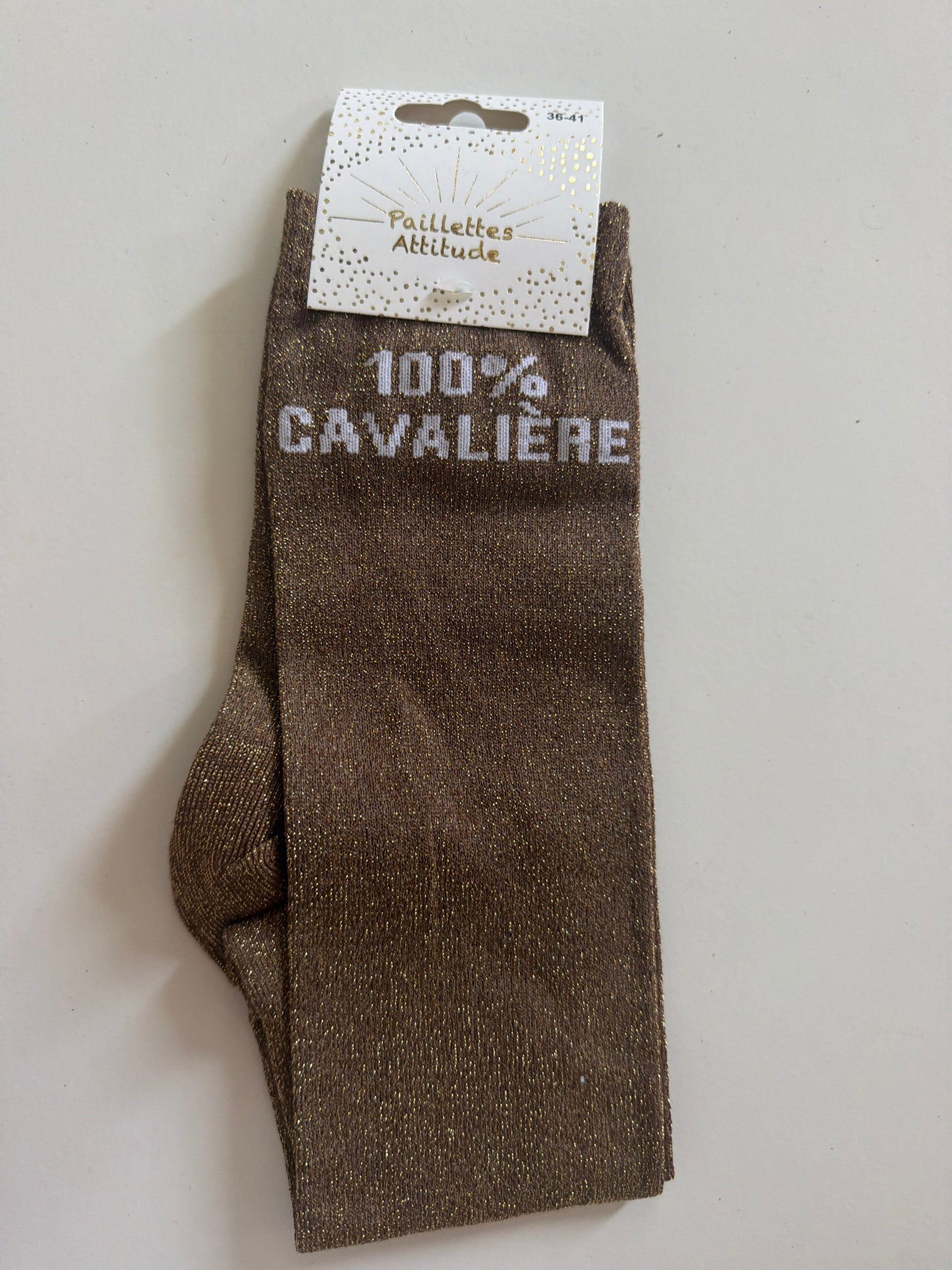 Chaussette pailletée équitation 36-41 - 100% CAVALIÈRE
