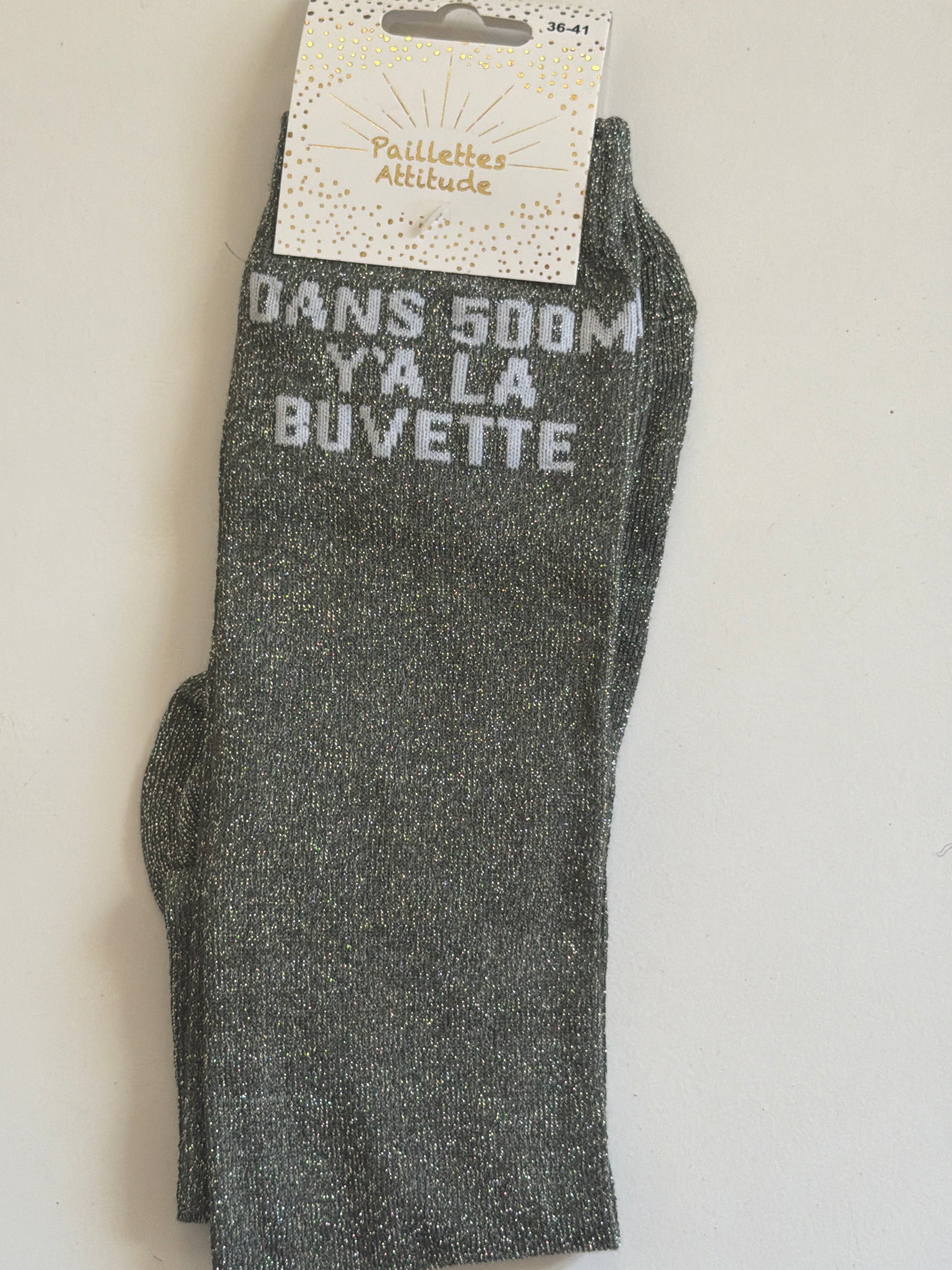 Chaussette pailletée équitation 36-41 DANS 500 M Y'A LA BUVETTE