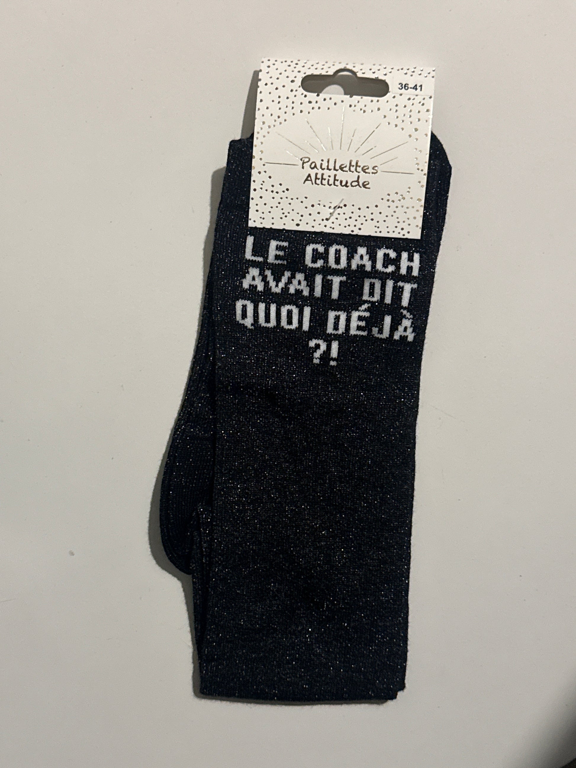 Chaussette pailletée équitation 36-41 LE COACH AVAIT DIT
