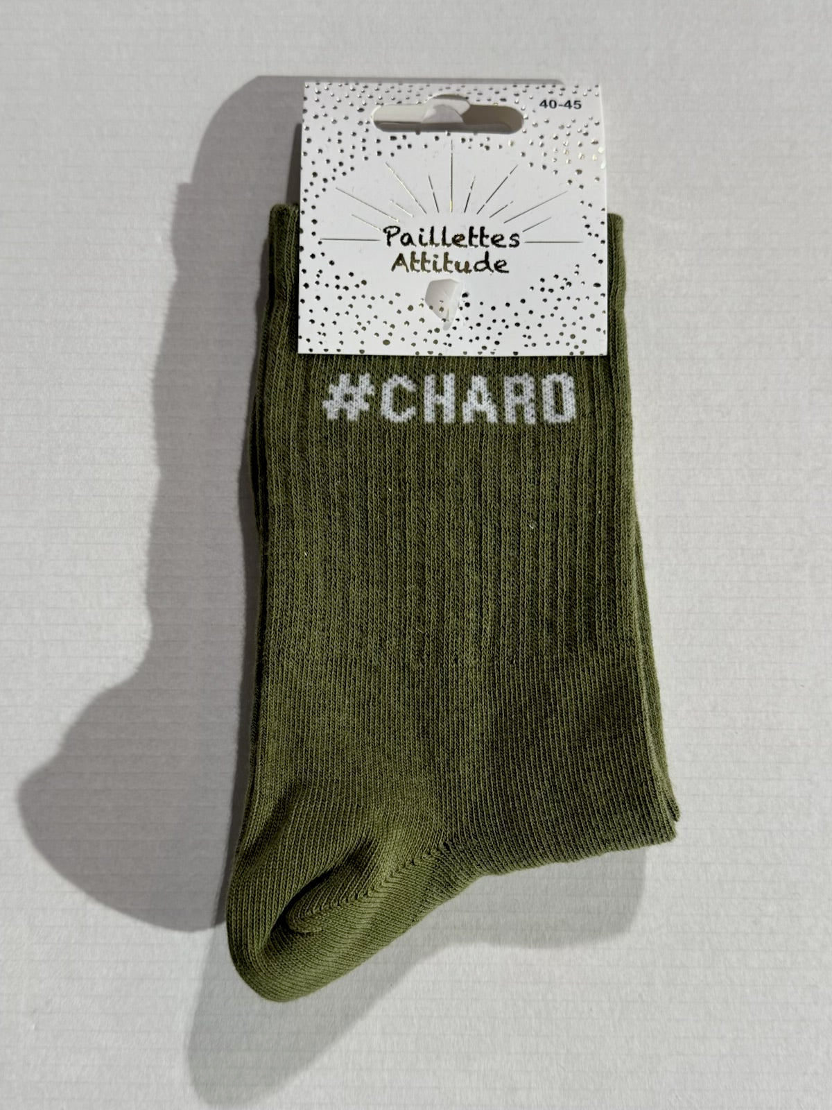 Chaussettes Vert « #Charo »
