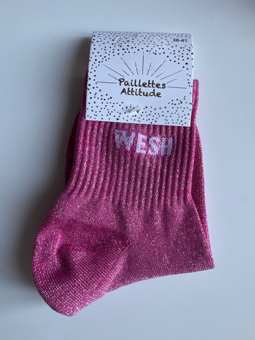 Chaussettes “Wesh” – Taille 36/41 ✨