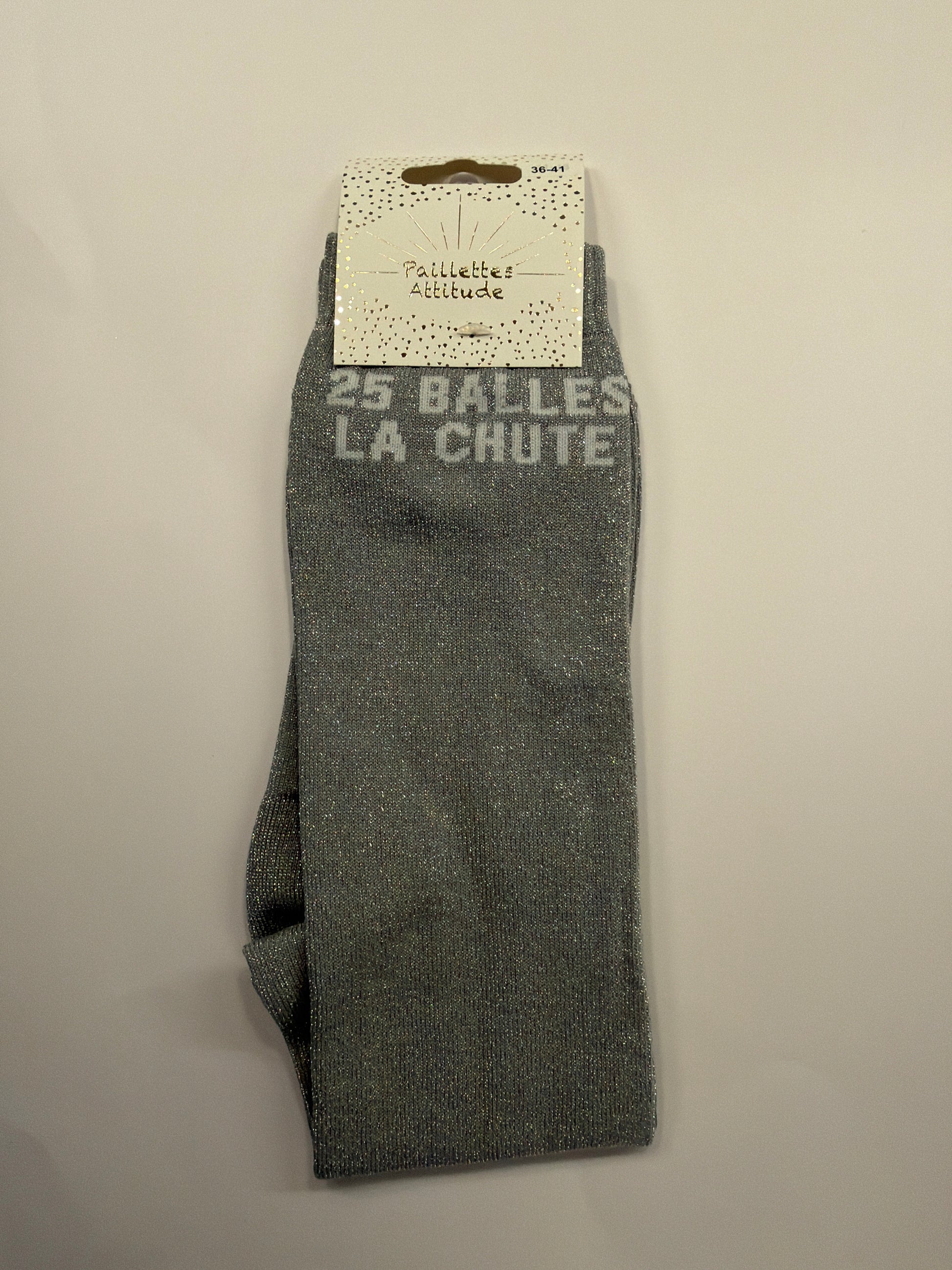 chaussette pailletée équitation 36-41 - 25 BALLES LA CHUTE