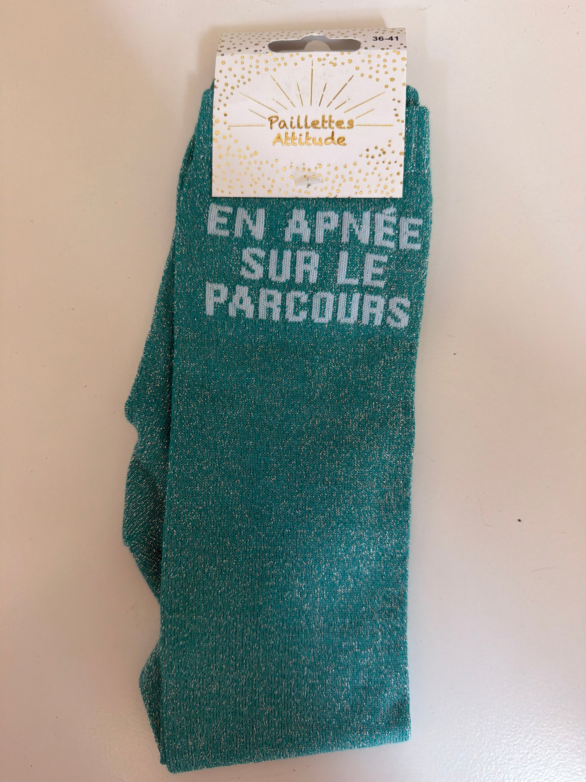 Chaussette pailletée équitation 36-41 EN APNÉE SUR LE PARCOURS