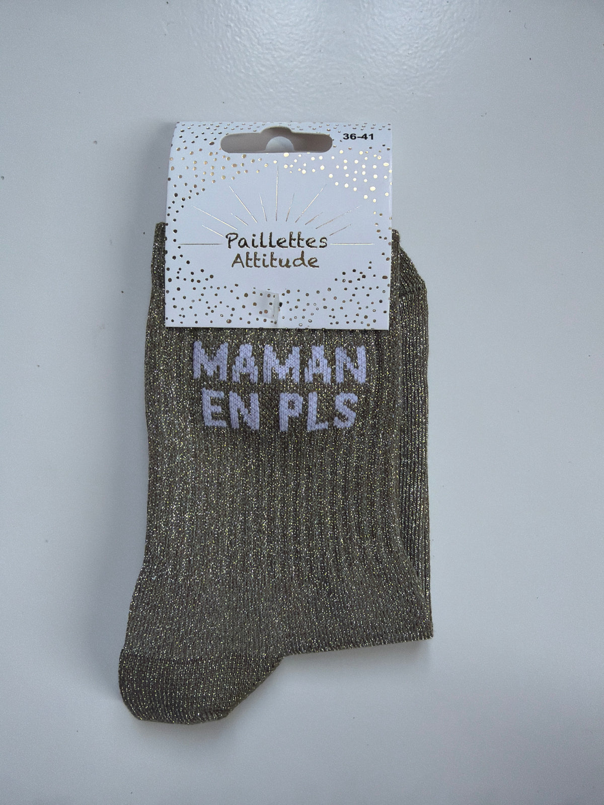 Chaussette de ville pailletée 36-41 MAMAN EN PLS