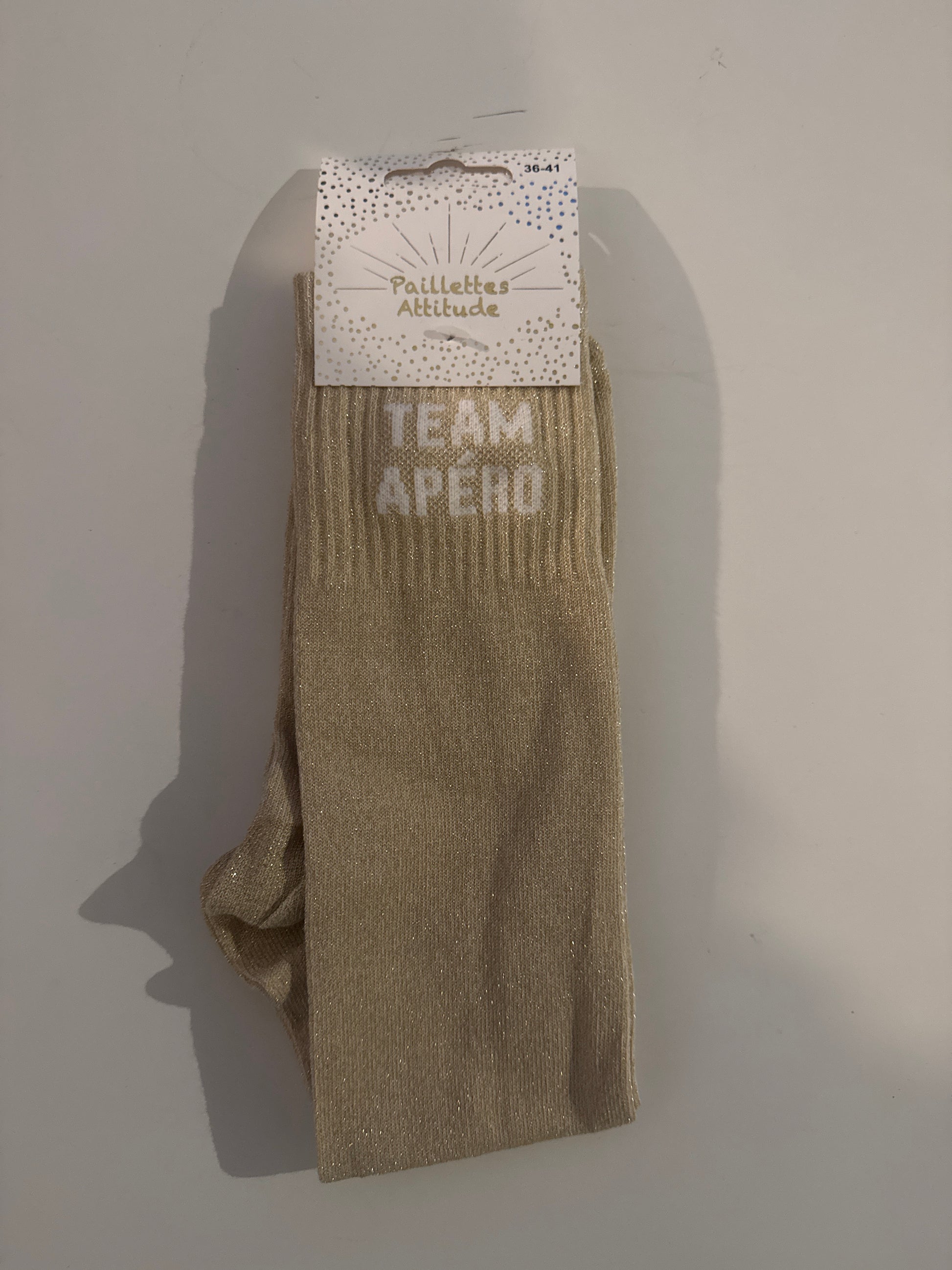chaussette pailletée TEAM APÉRO 36/41