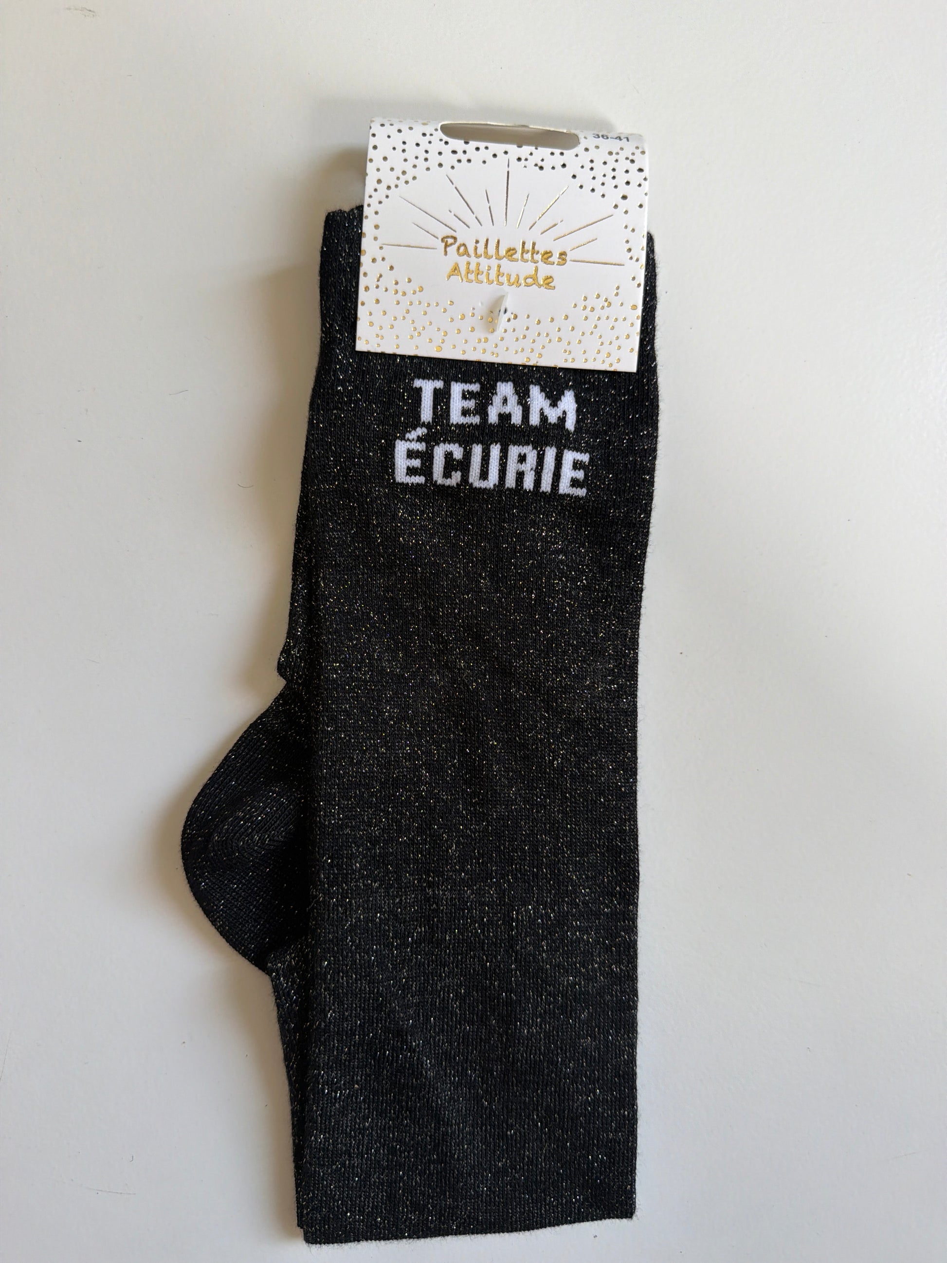 Chaussette pailletée équitation 36-41 TEAM ÉCURIE