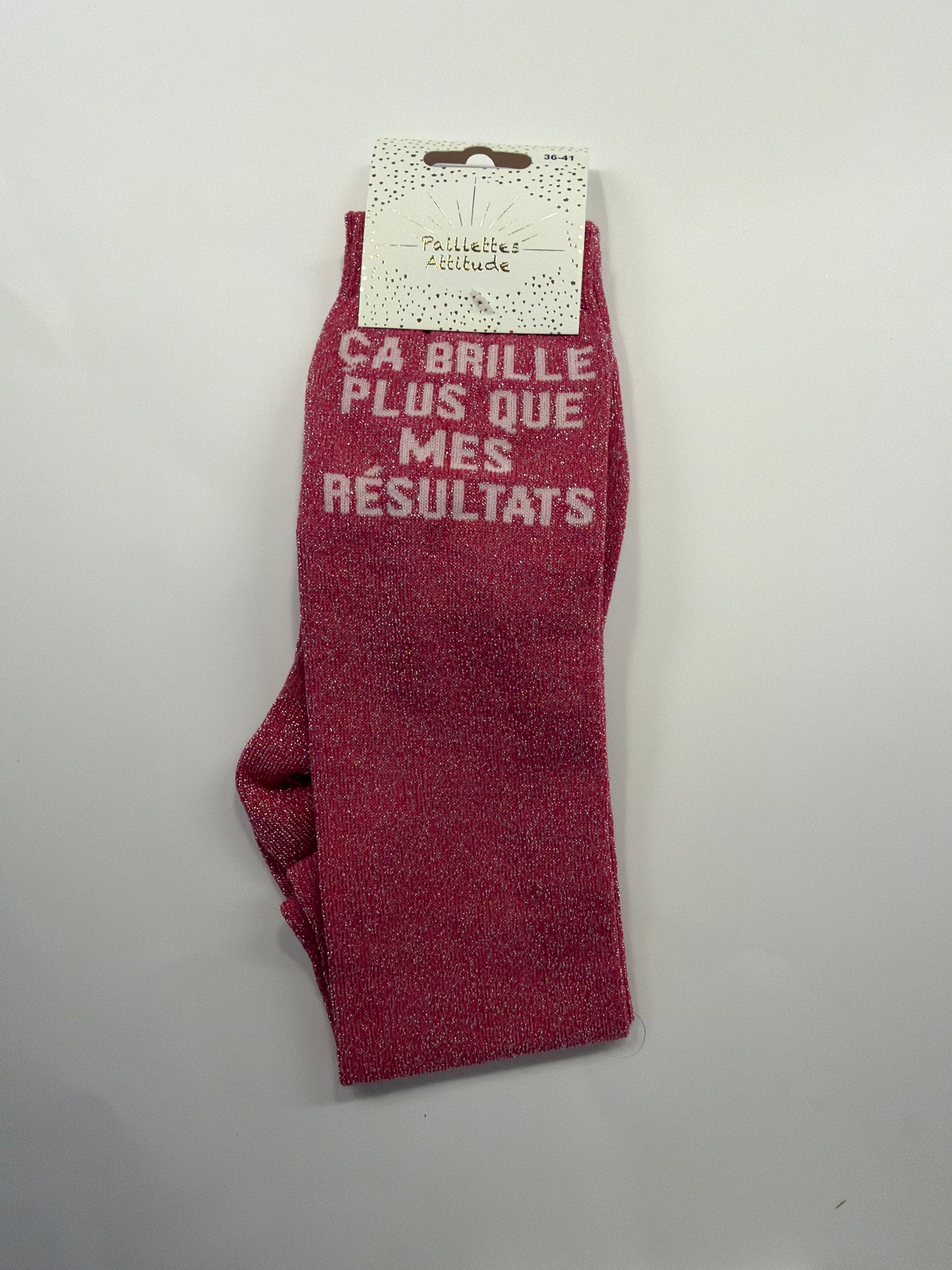 Chaussette pailletée équitation 36-41 ÇA BRILLE PLUS QUE MES RÉSULTATS  